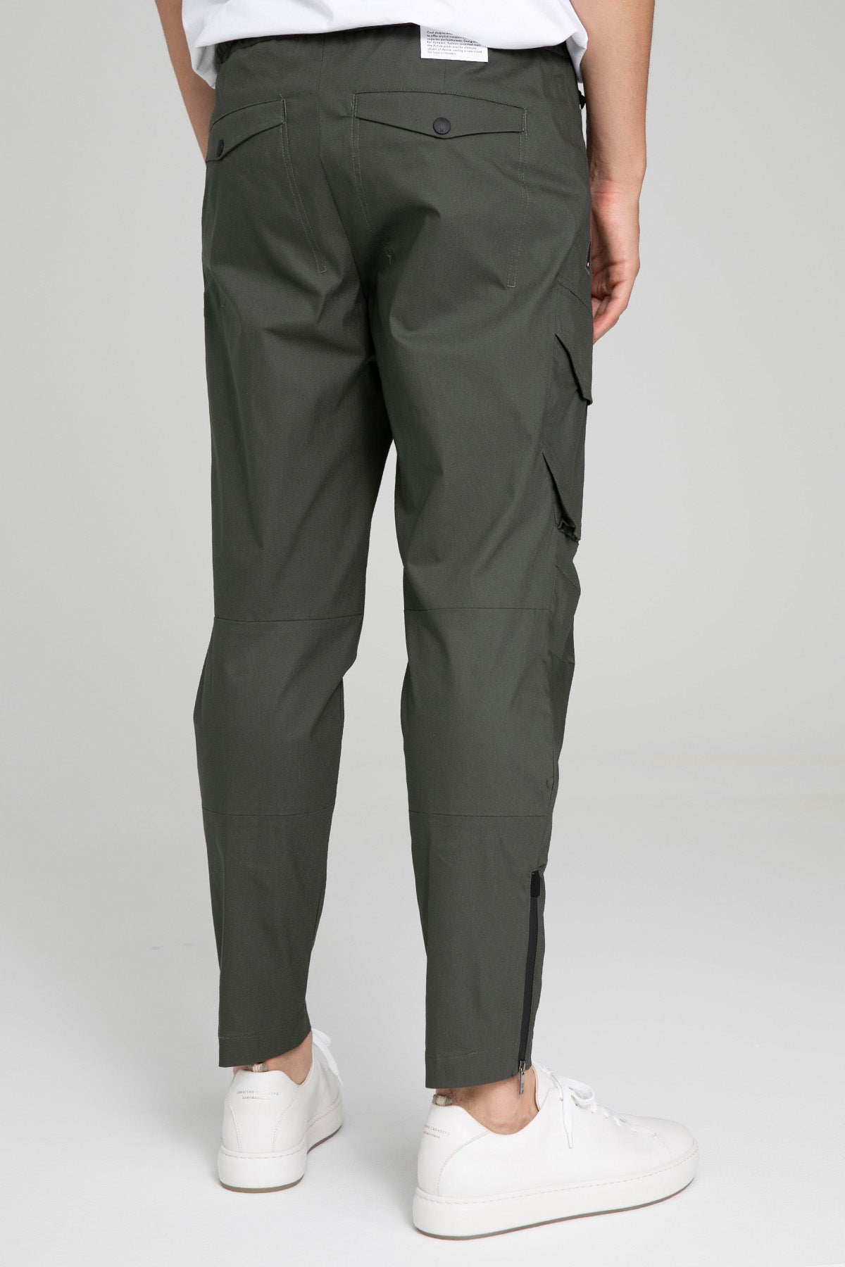 Pantaloni Torino Paçası Fermuarlı Streç Kargo Pantolon