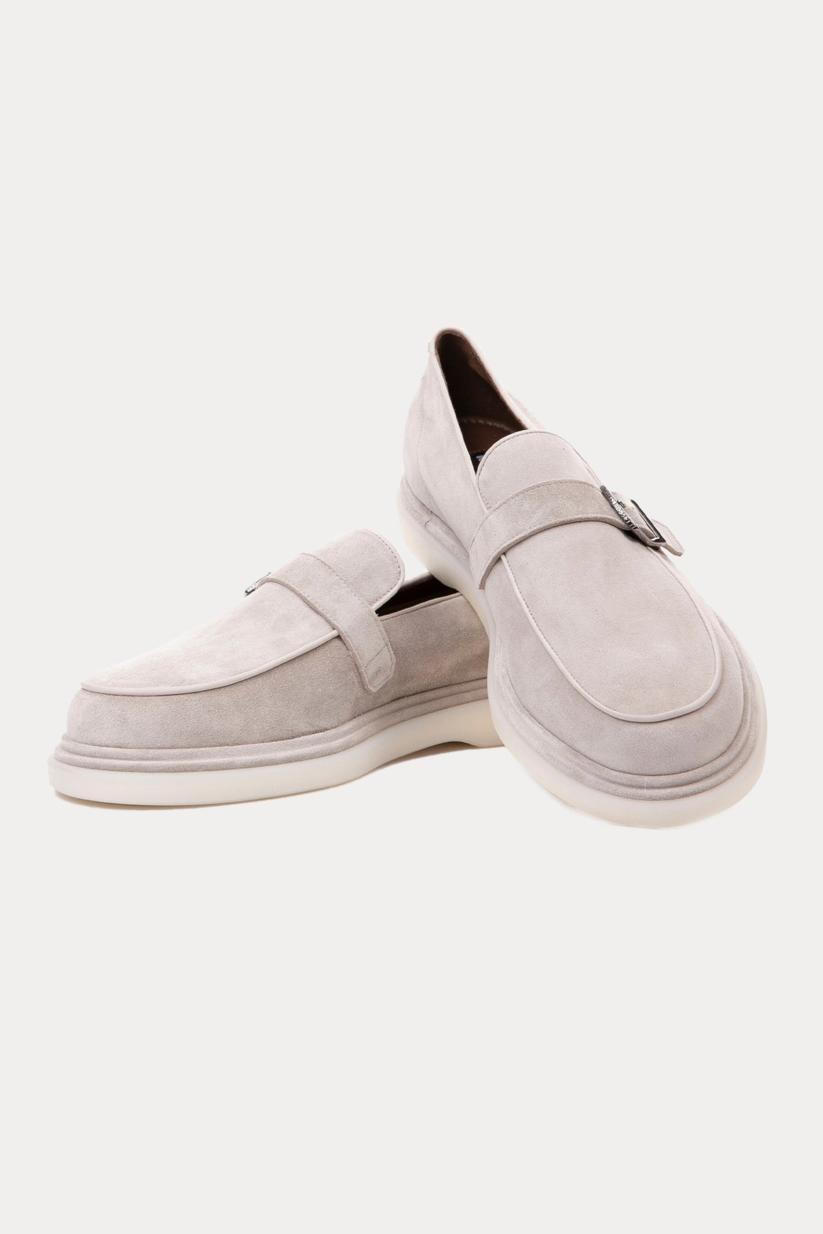 Fratelli Rossetti Kemerli Süet Loafer Ayakkabı