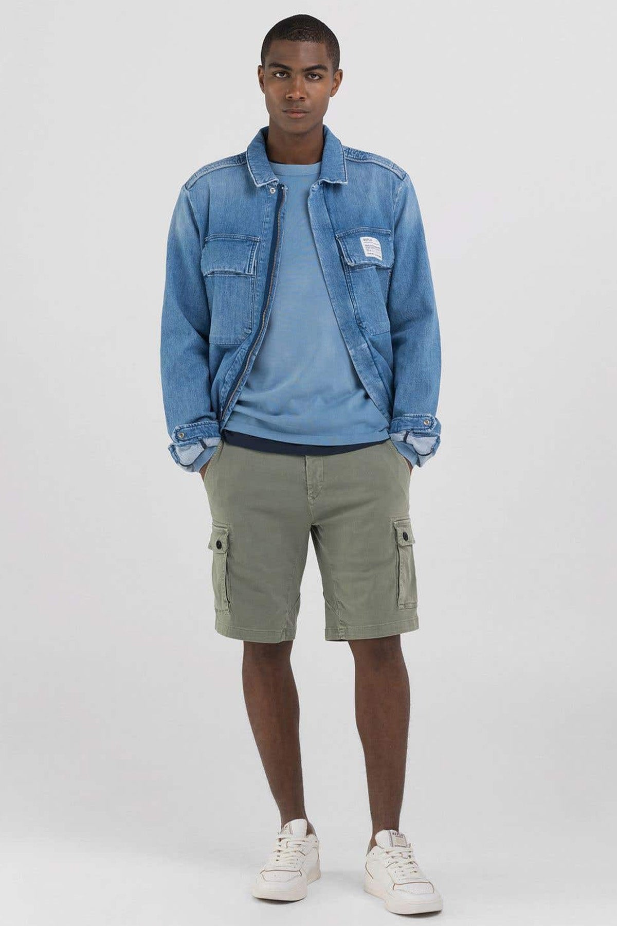 Replay Yuvarlak Yaka Örgü Triko