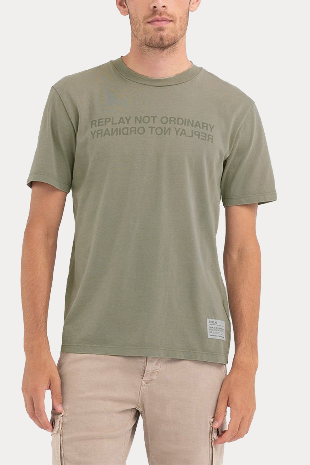 Replay Yuvarlak Yaka Logolu T-shirt