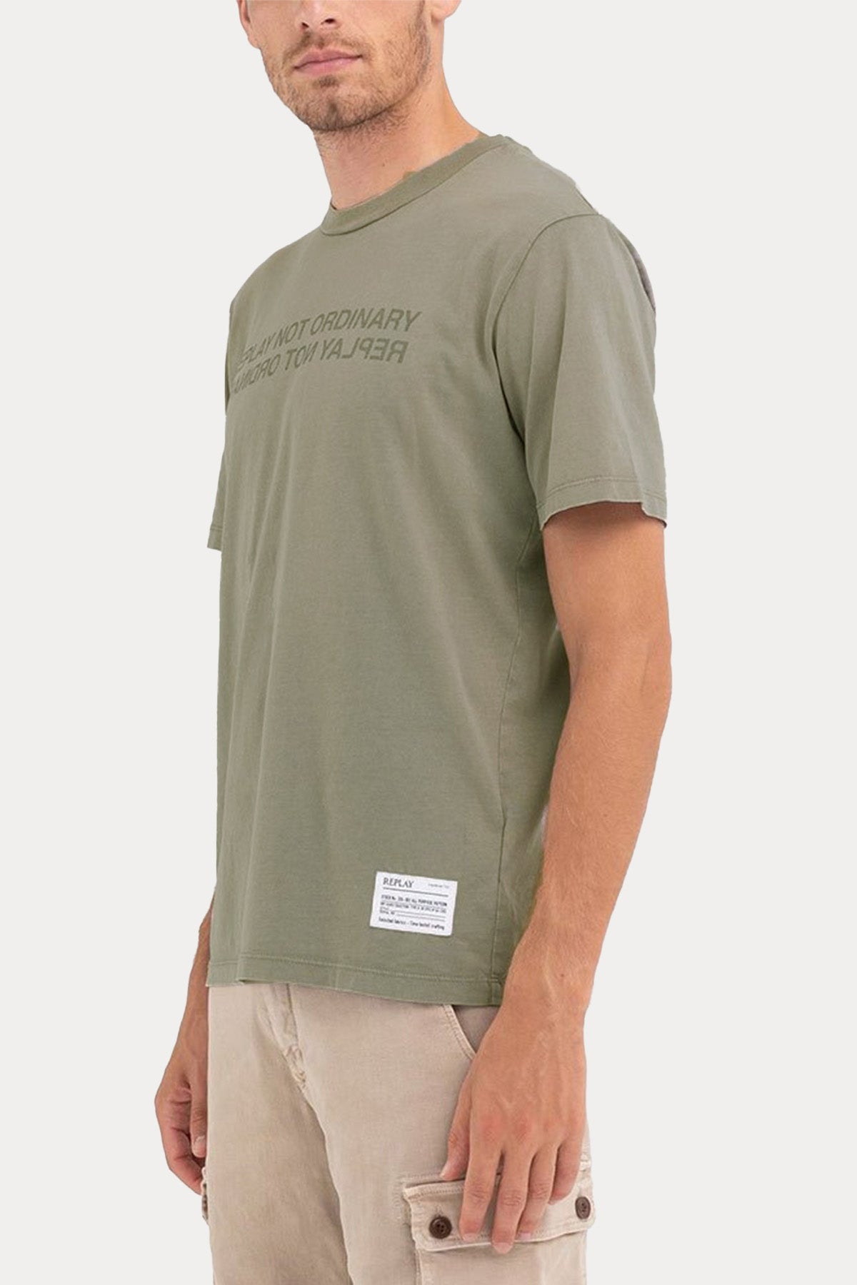 Replay Yuvarlak Yaka Logolu T-shirt