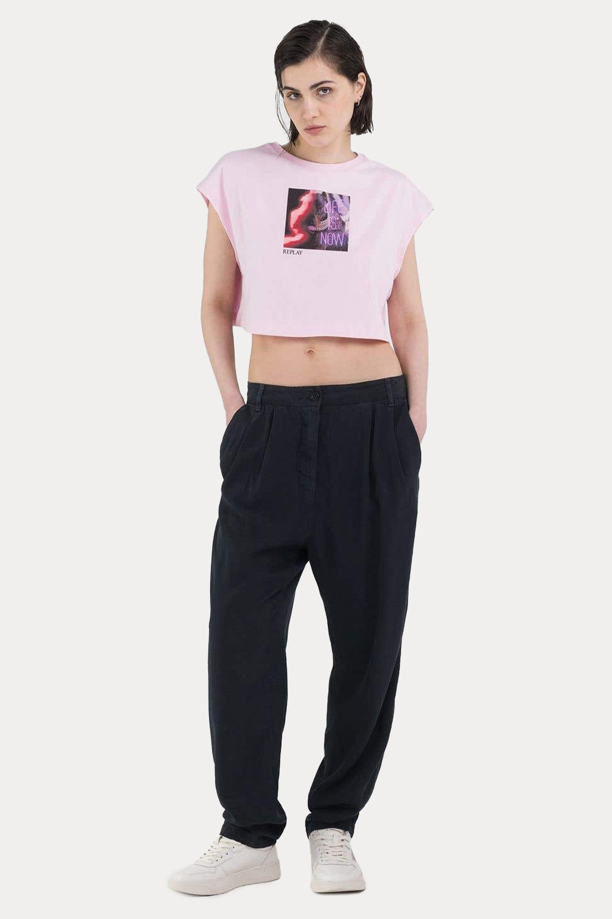 Replay Carrot Fit Çift Pile Yandan Cepli Pantolon