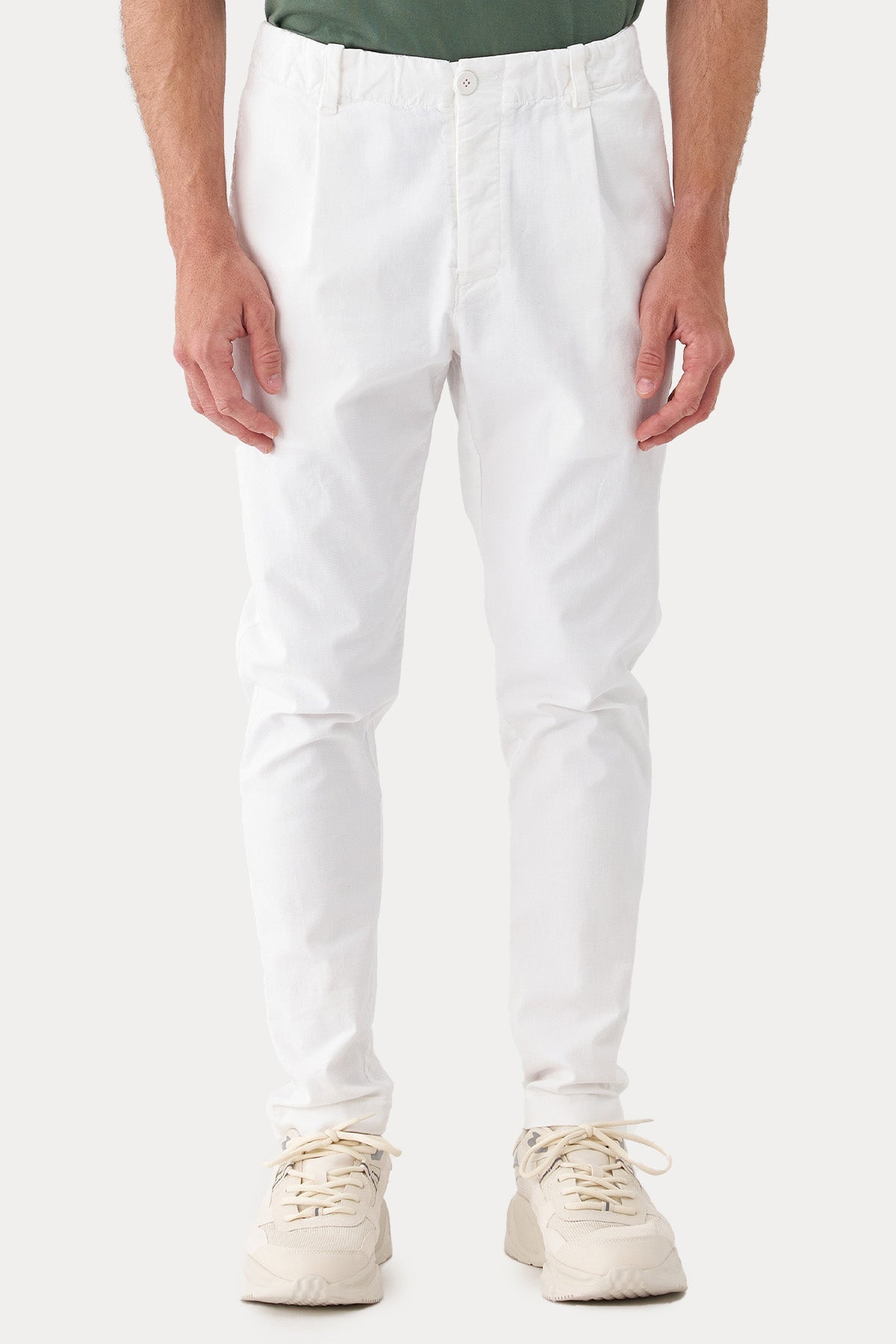 Transit Tek Pile Beli Lastikli Yandan Cepli Pantolon