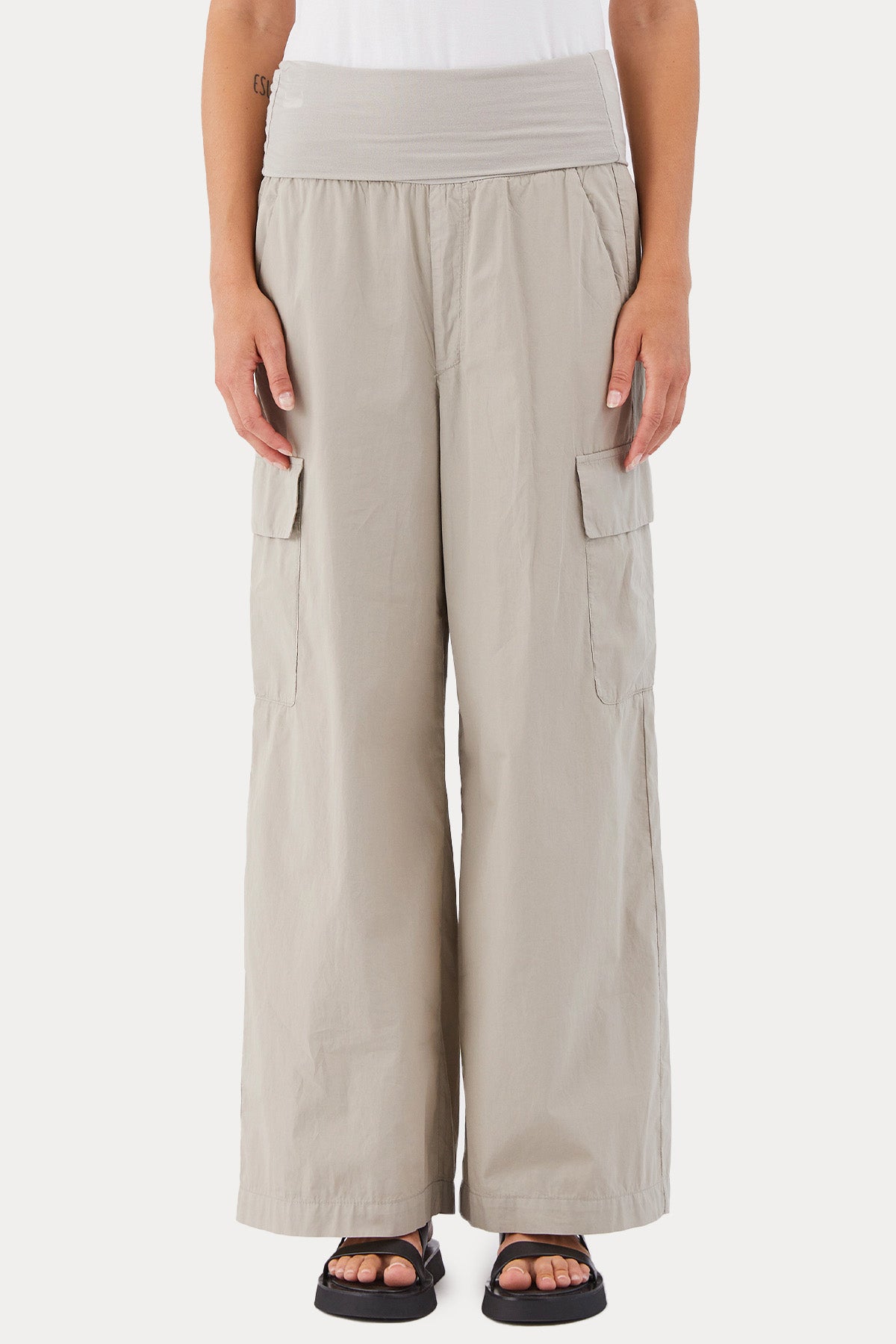 Transit Geniş Kesim Beli Lastikli Kargo Pantolon