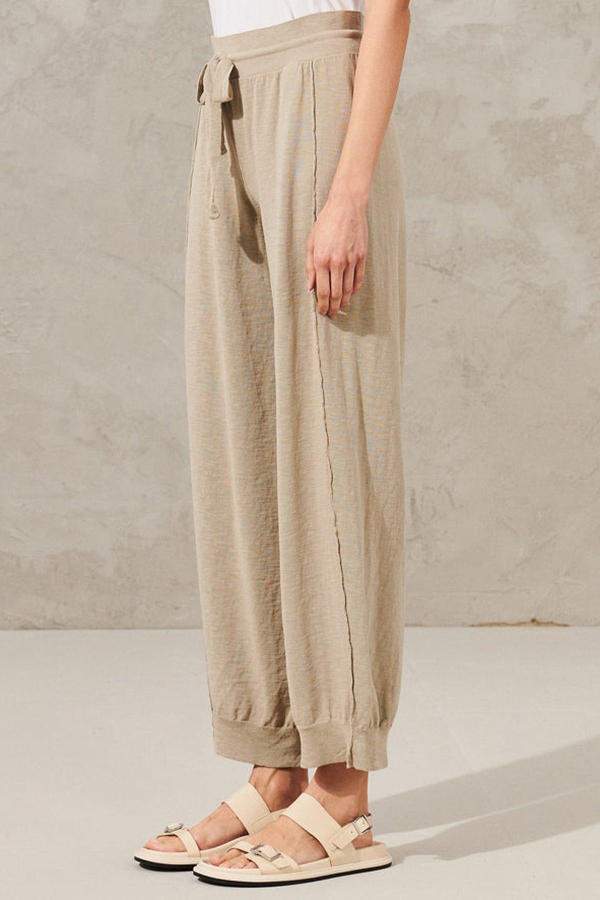 Transit Comfort Fit Beli Lastikli Örgü Pantolon