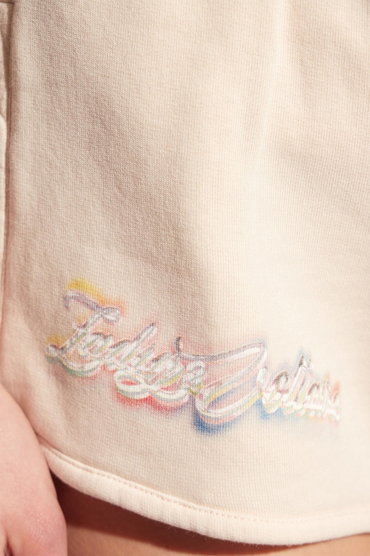 Zadig & Voltaire Beli Lastikli Logolu Şort