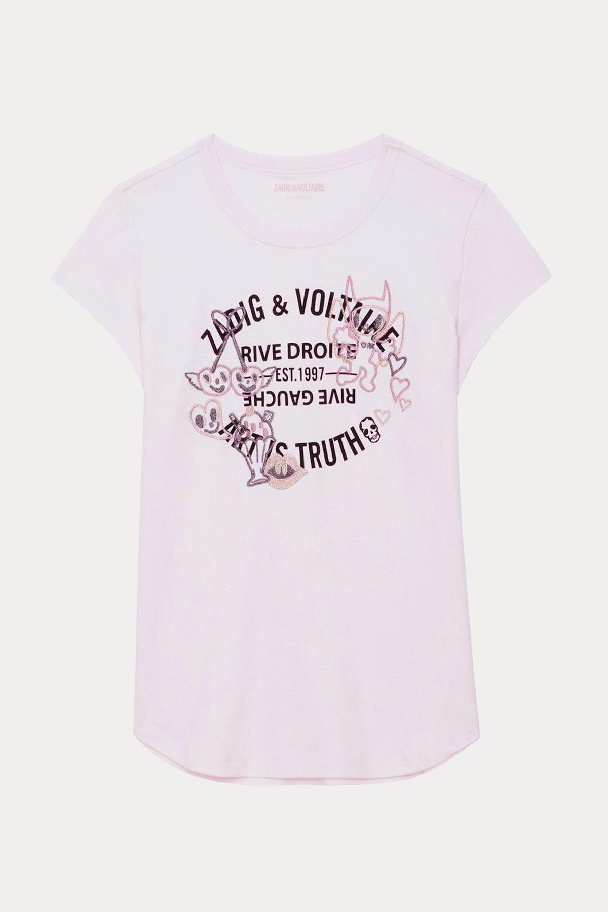 Zadig & Voltaire Yuvarlak Yaka Logolu T-shirt