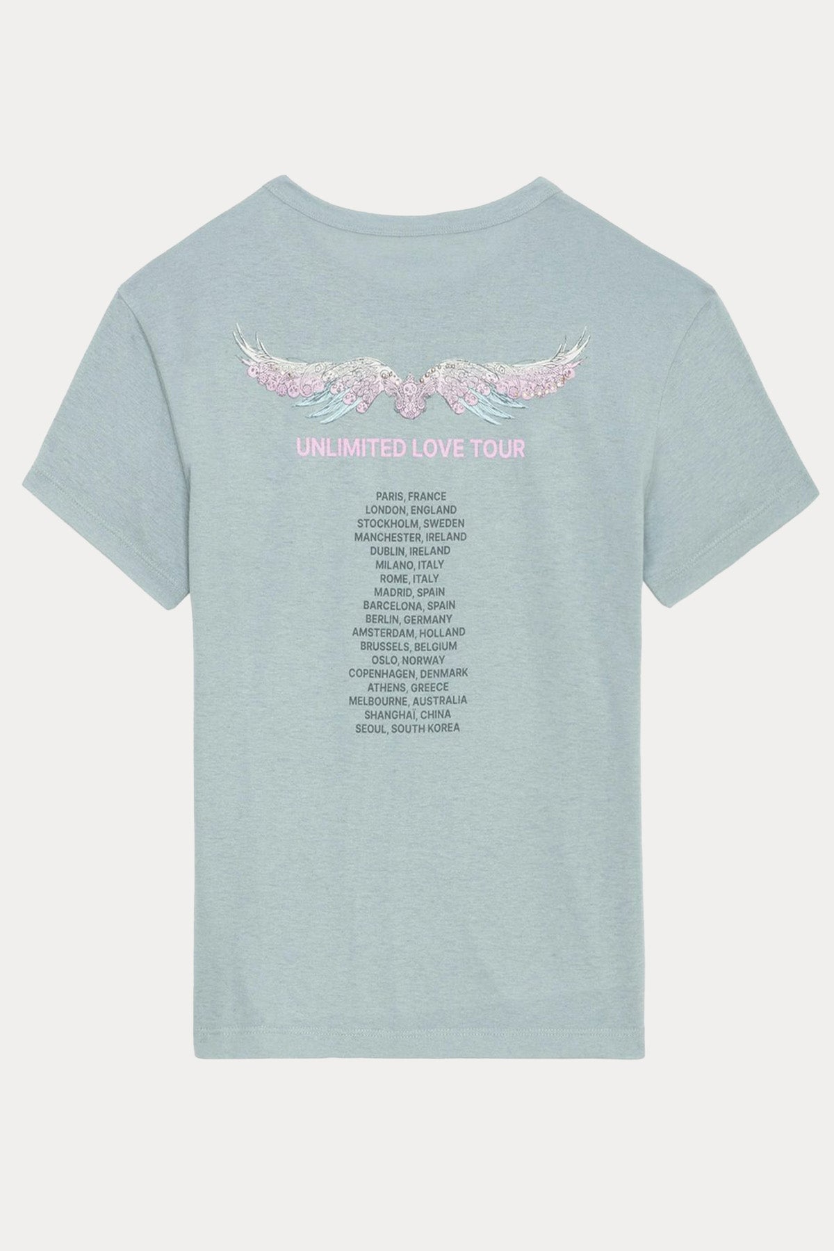 Zadig & Voltaire Yuvarlak Yaka Desenli T-shirt