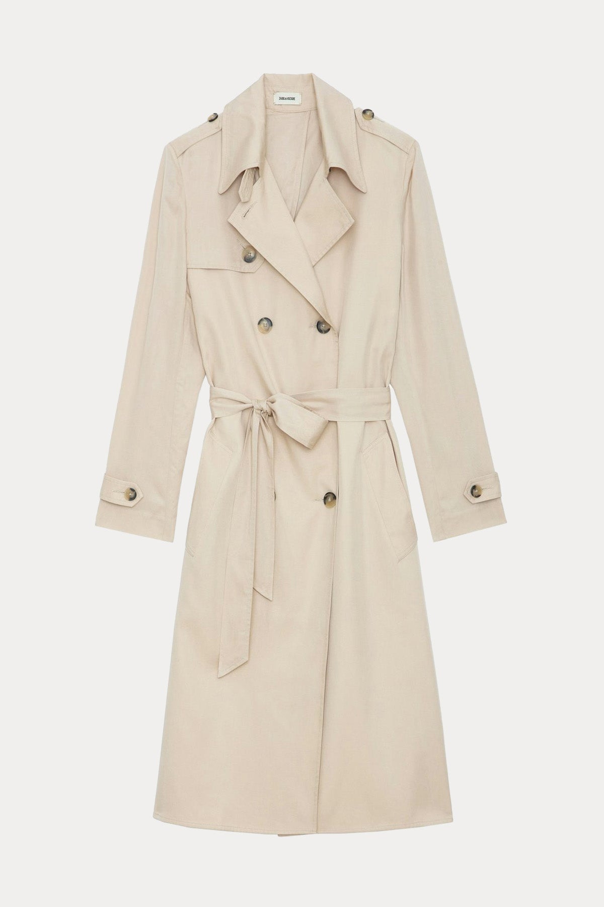 Zadig & Voltaire Kemerli Kruvaze Trençkot