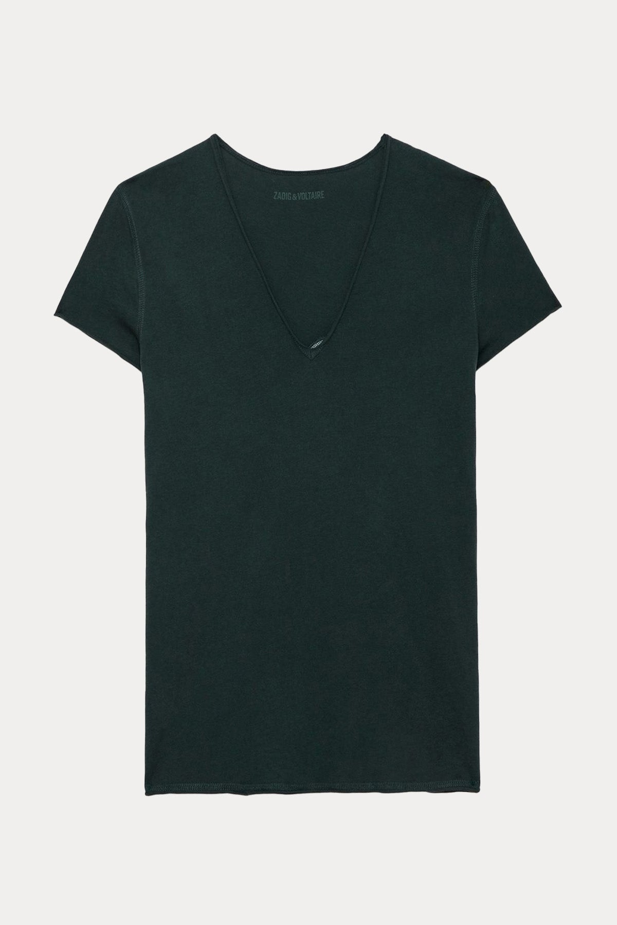 Zadig & Voltaire V Yaka Sırtta Logolu T-shirt