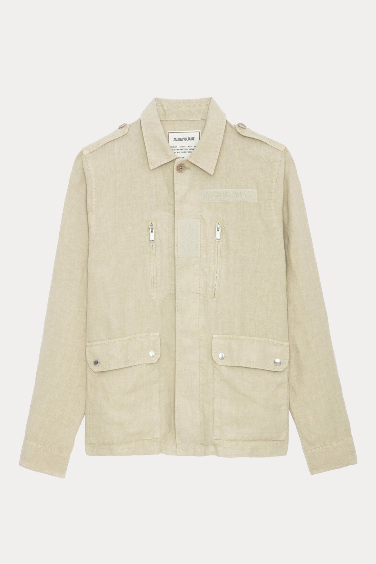 Zadig & Voltaire Spor Cep Detaylı İnce Keten Ceket