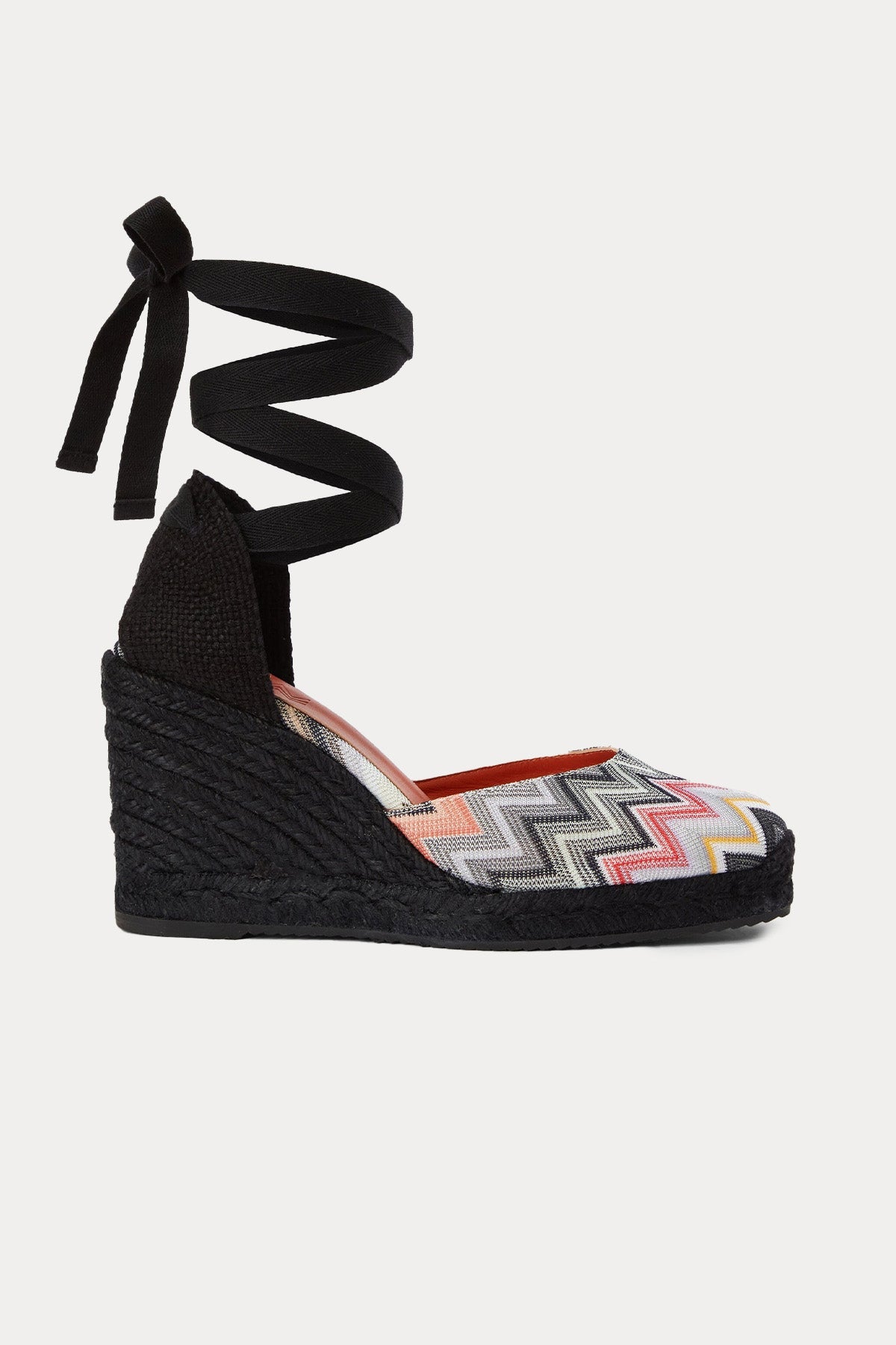Missoni Jüt Taban Bilekten Bağlamalı Zikzak Örgü Detaylı Ayakkabı