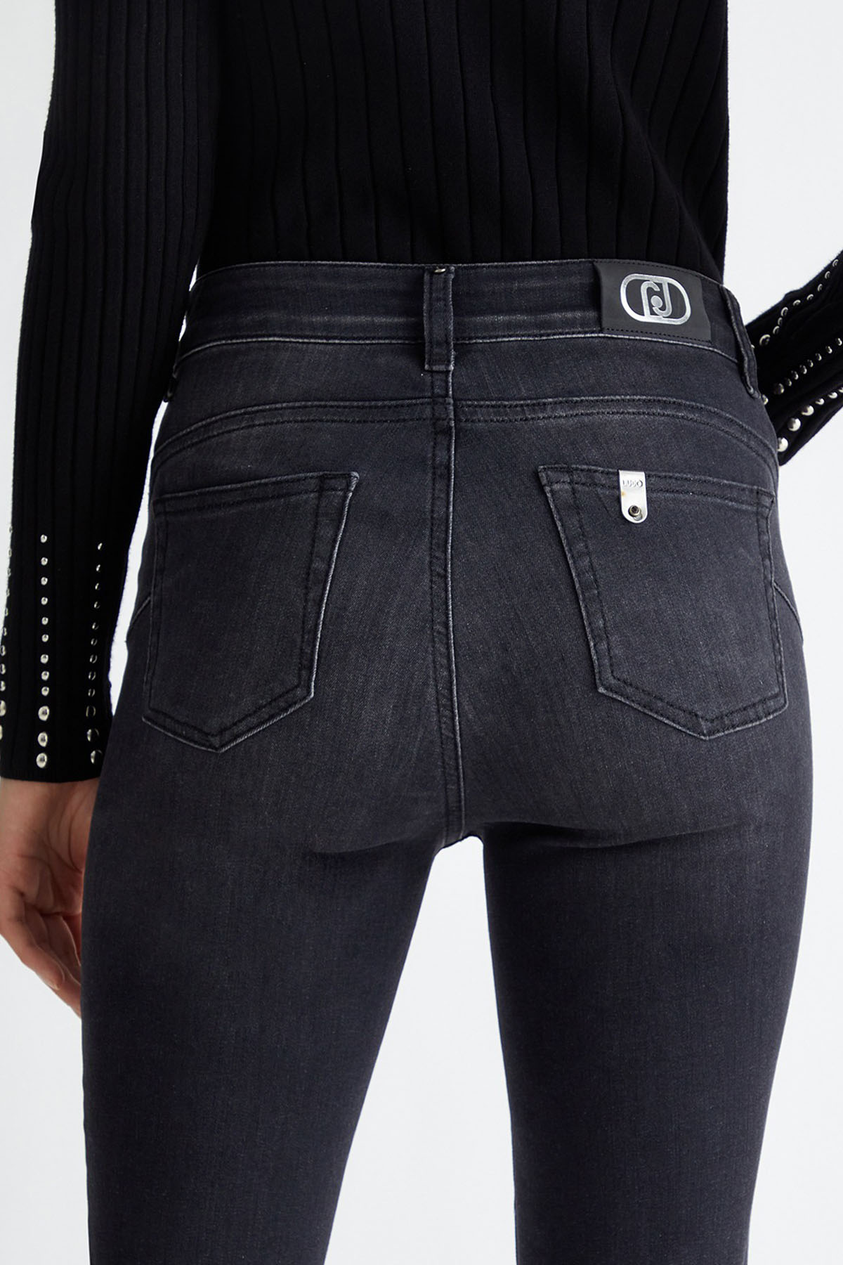 Liu Jo Slim Fit Yüksek Bel Crop Paça Jeans-Jeans-Libas