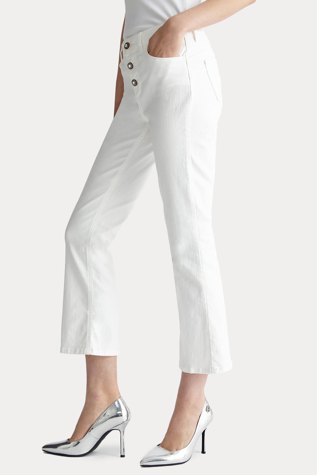 Liu Jo Skinny Fit Crop Paça Jeans-Jeans-Libas