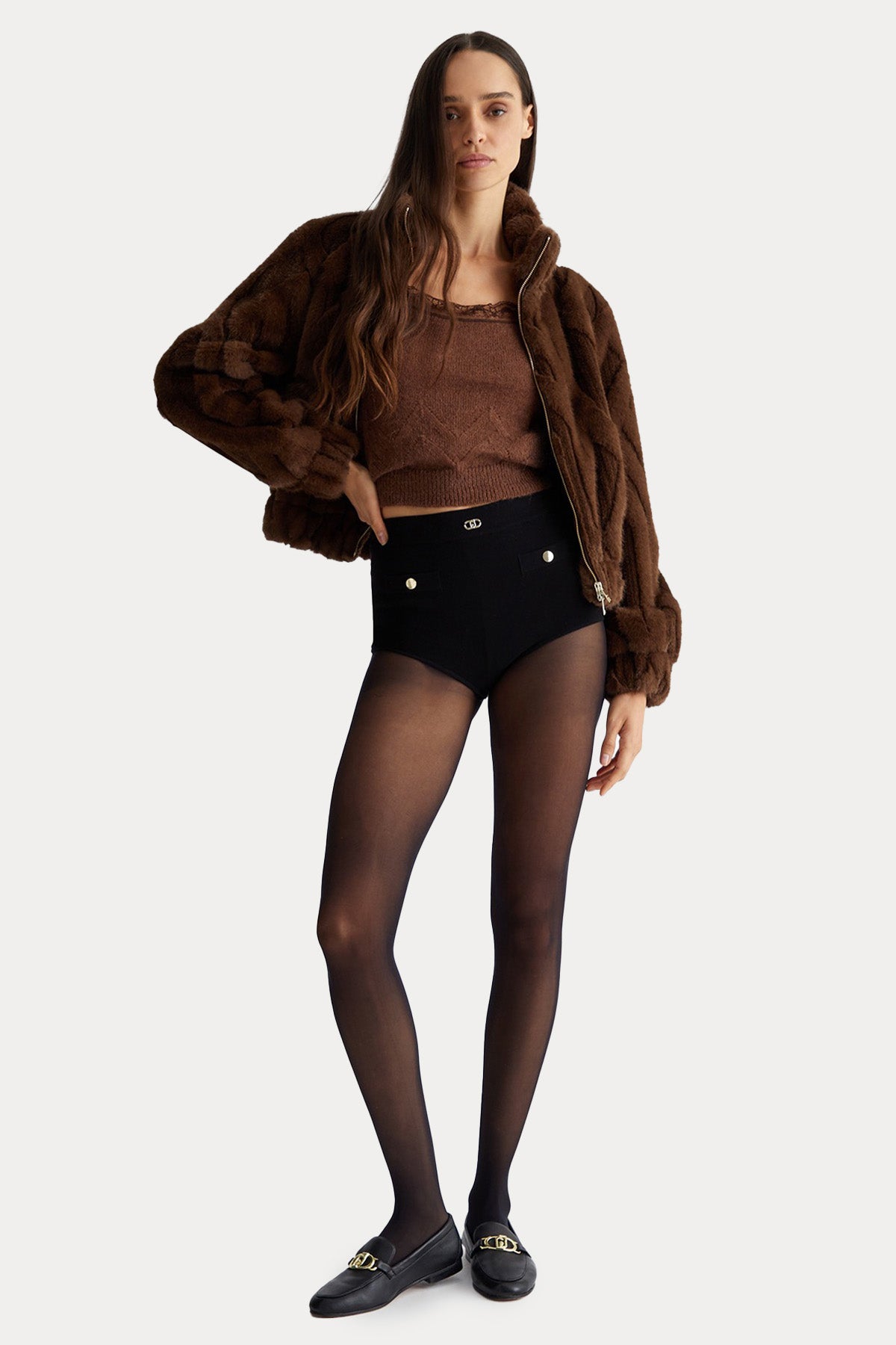 Liu Jo Dik Yaka Peluş Mont