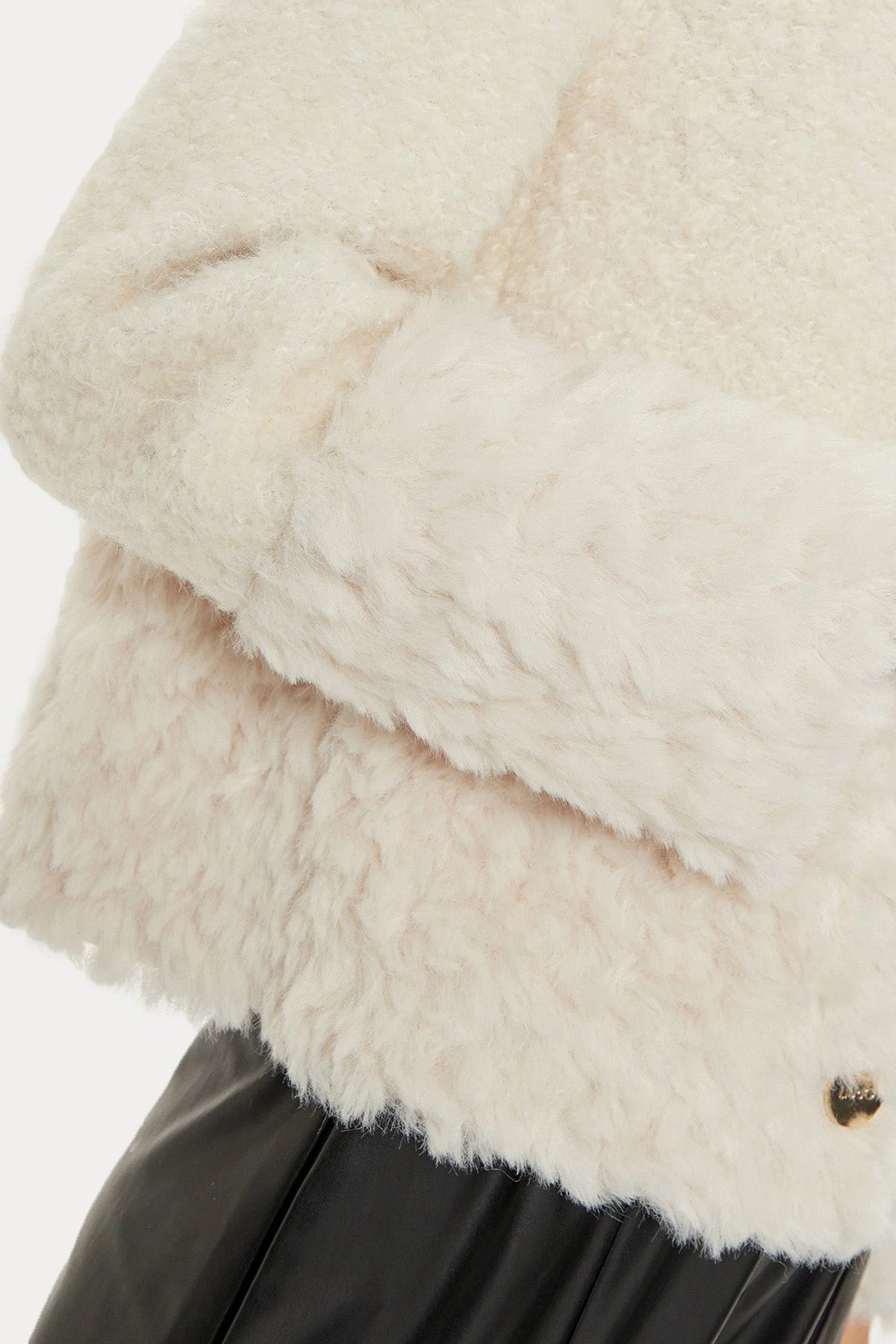 Liu Jo Regular Fit Peluş Yün Ceket