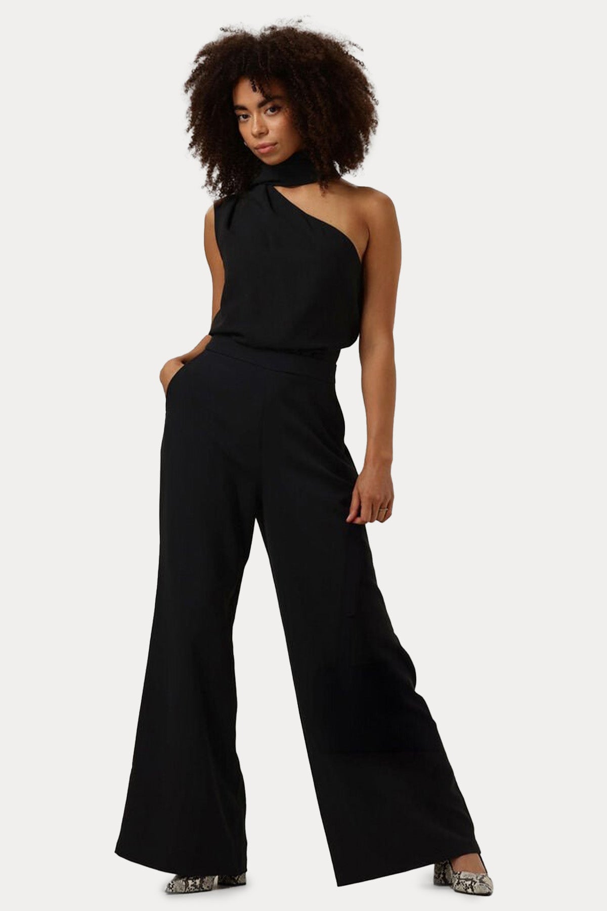 Liu Jo Tek Omuz Geniş Paça Tulum