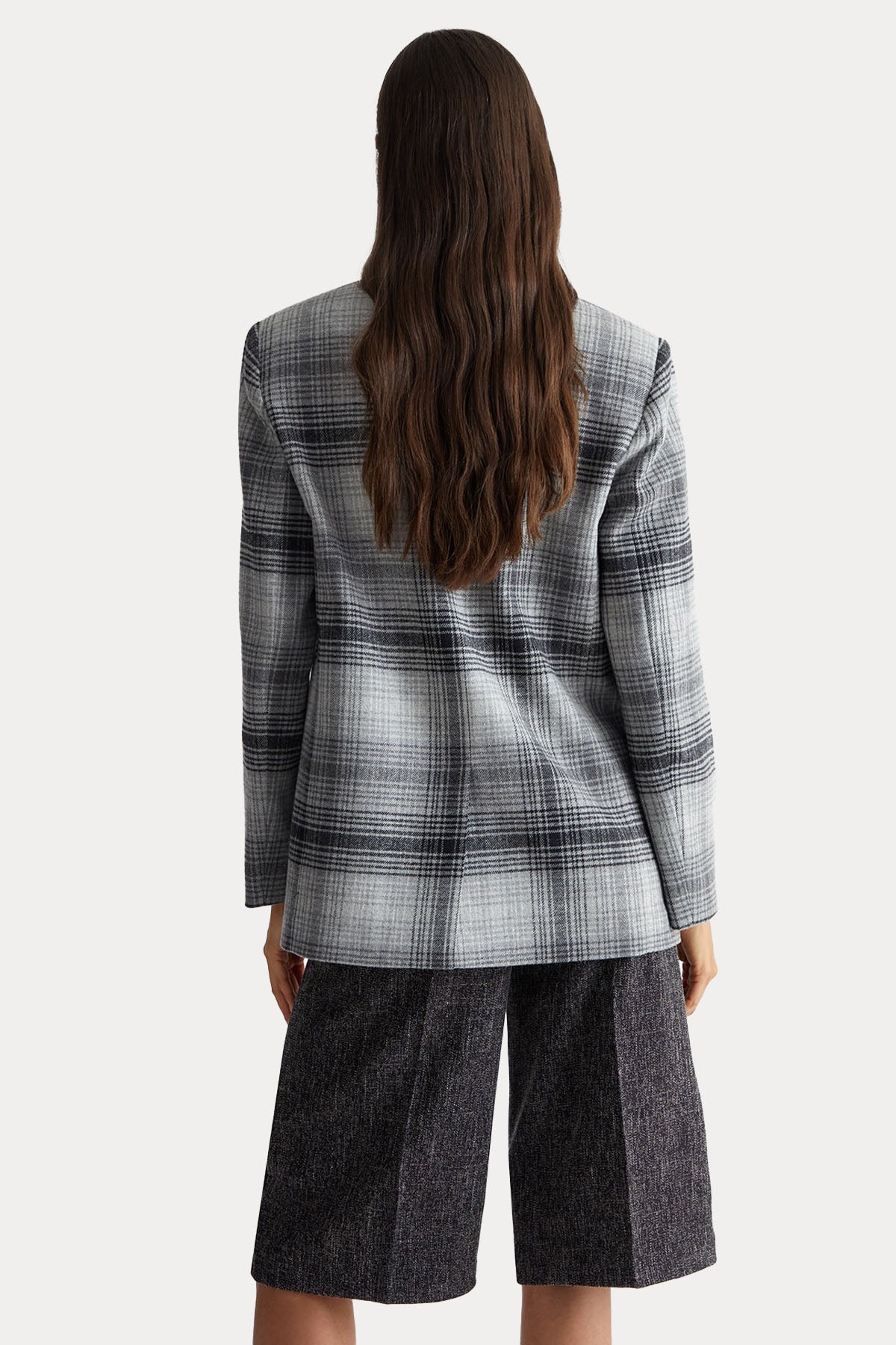 Liu Jo Ekose Desenli Blazer Ceket-Ceket-Libas