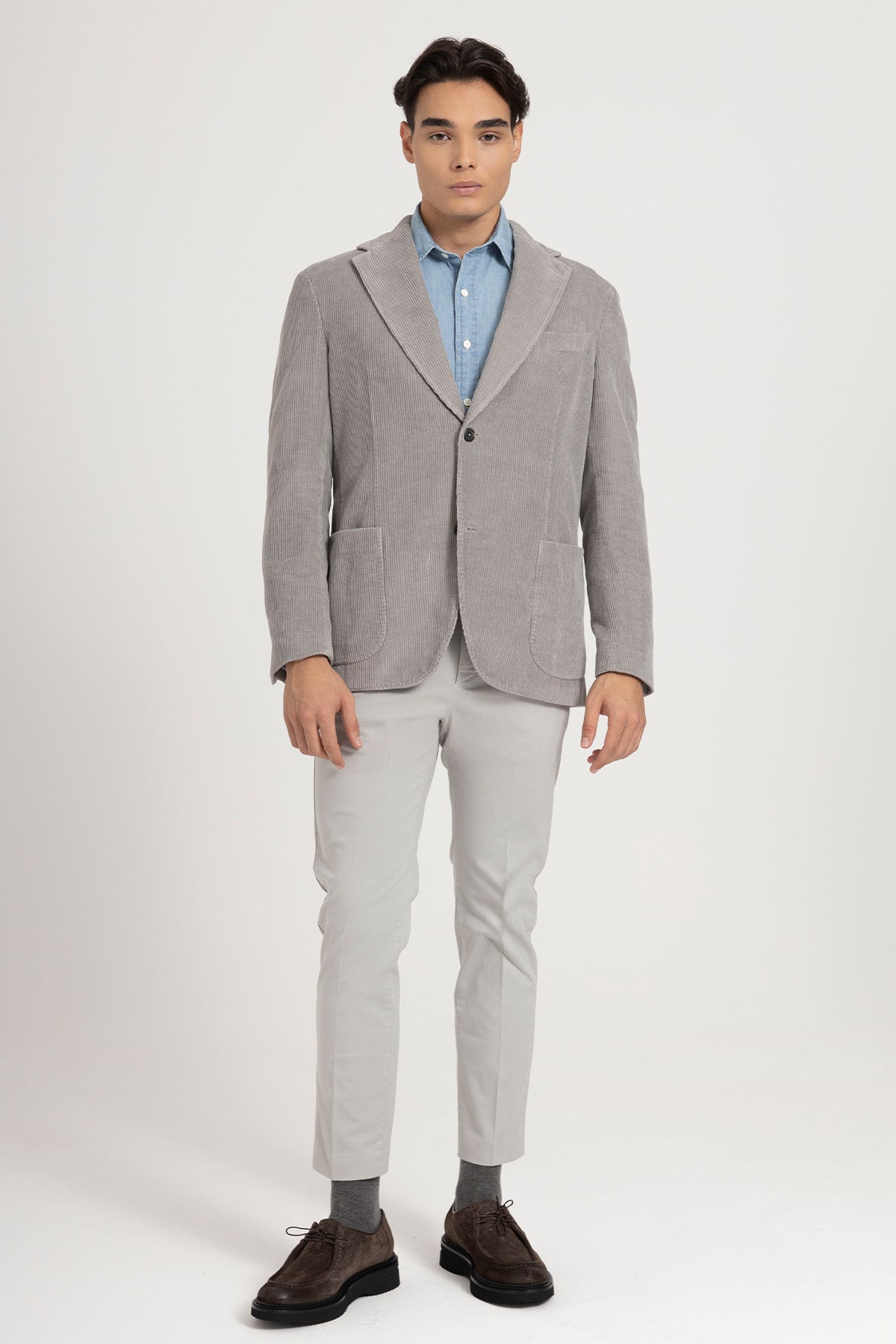 The Gigi Spor Cepli Fitilli Kadife Blazer Ceket