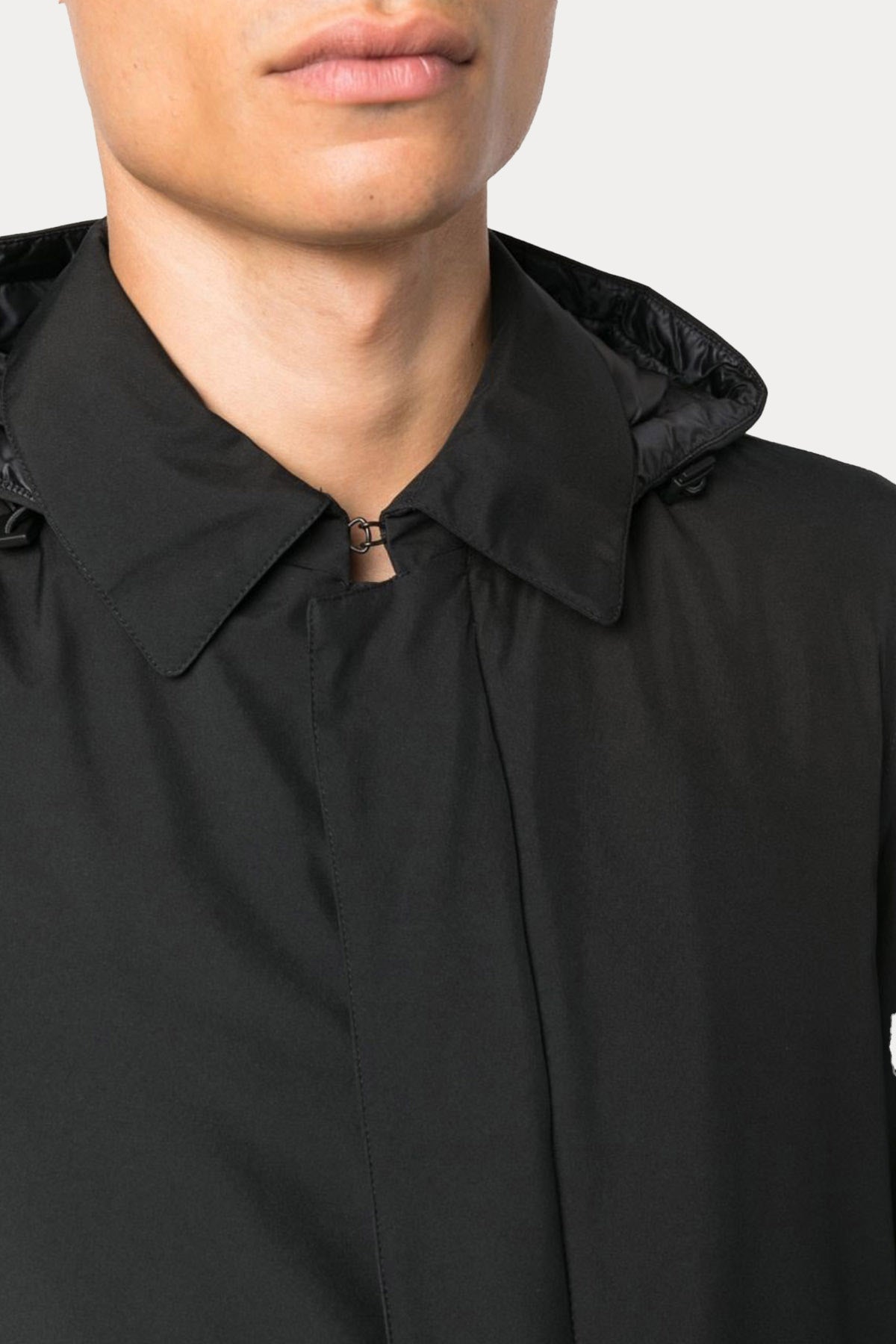 Herno Laminar Kapüşonlu Dolgulu Mont Ceket