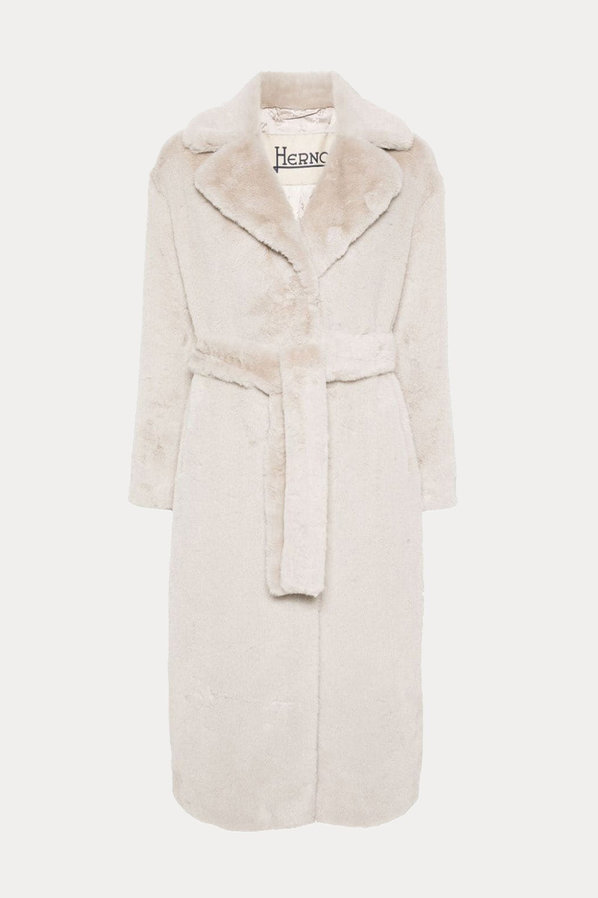 Herno Kuşaklı Peluş Kaban