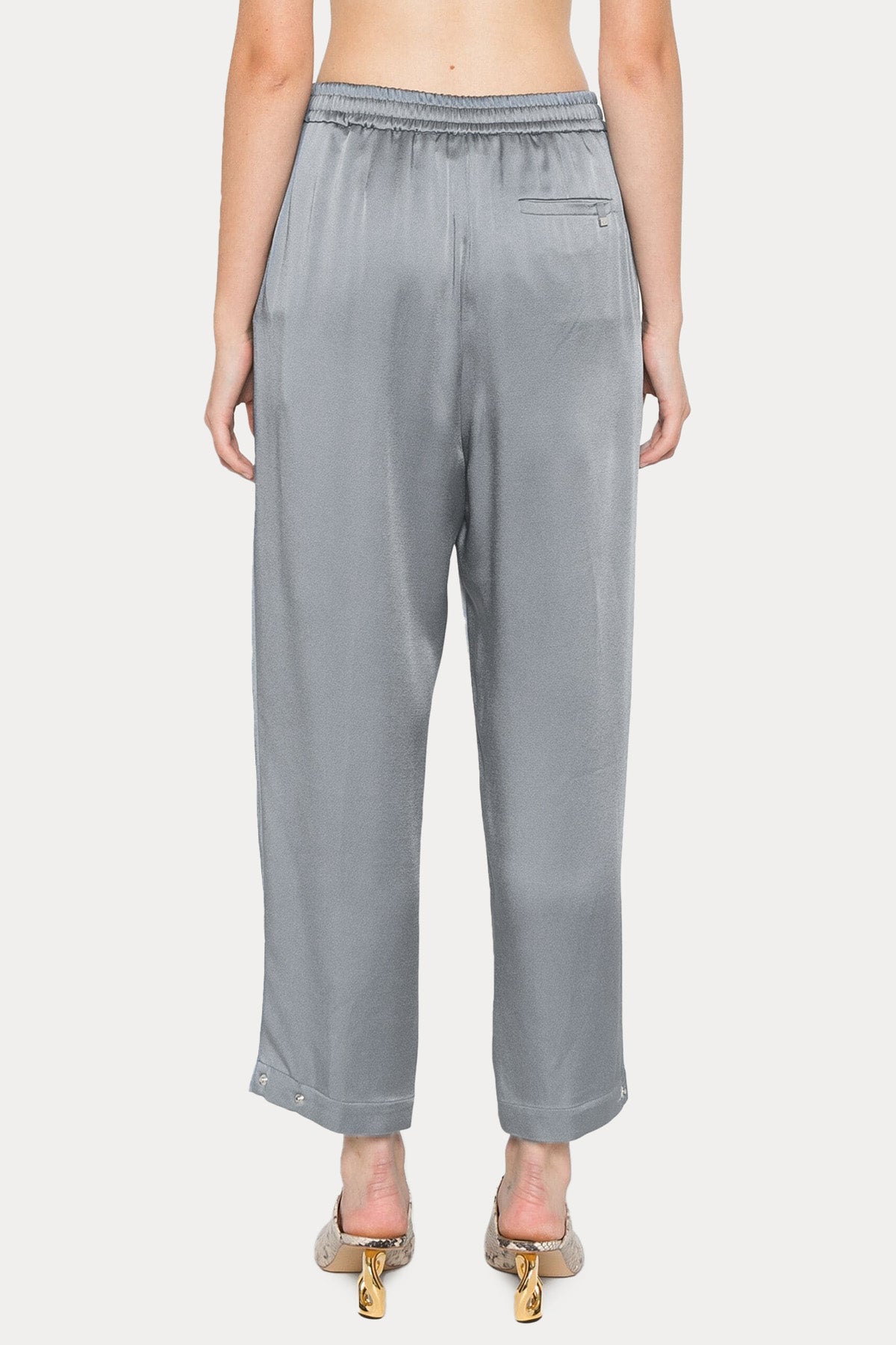 Herno Çıtçıtlı Paça Beli Lastikli Pantolon-Pantolon-Libas