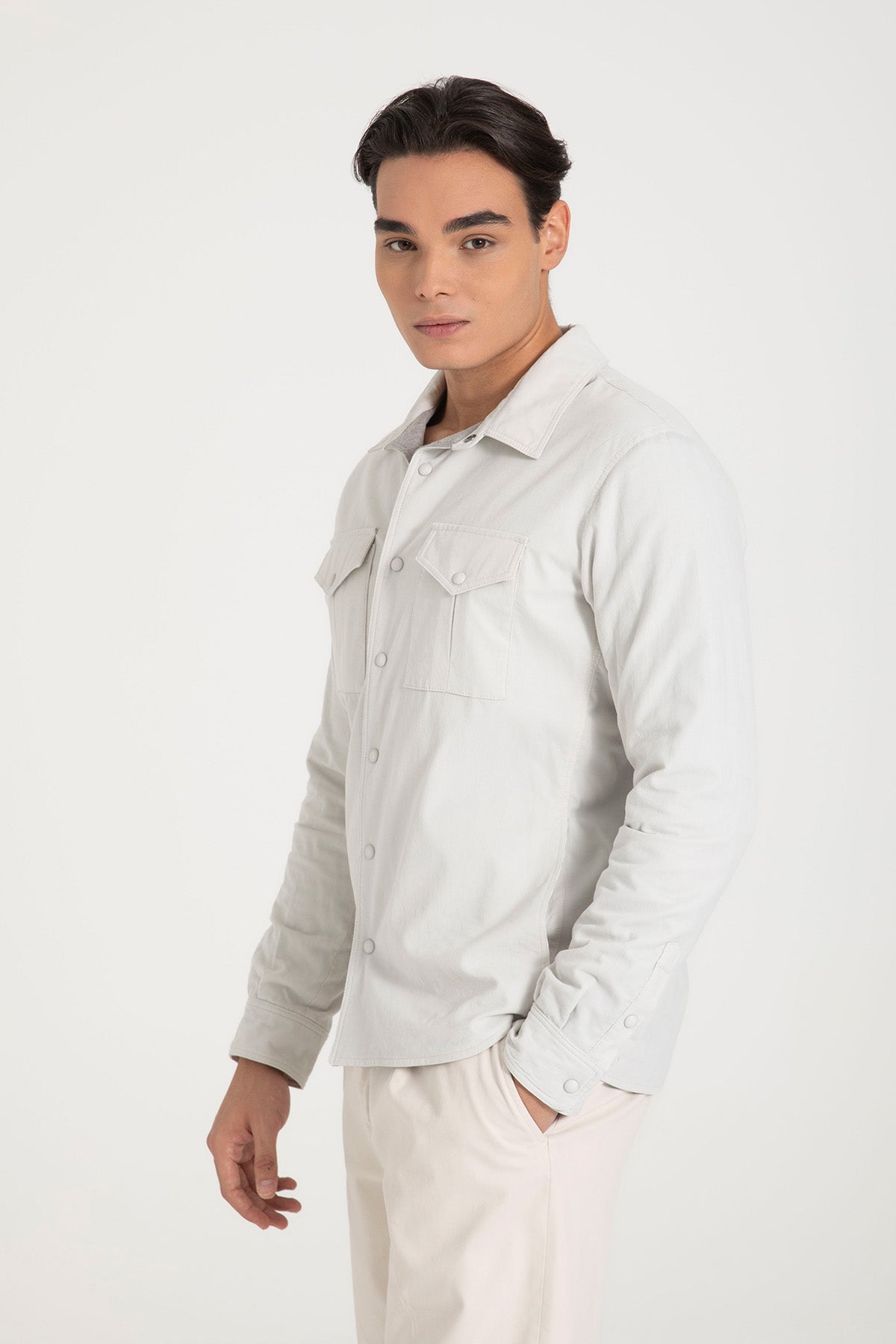 Fradi Spor Cepli Fitilli Kadife Gömlek Ceket