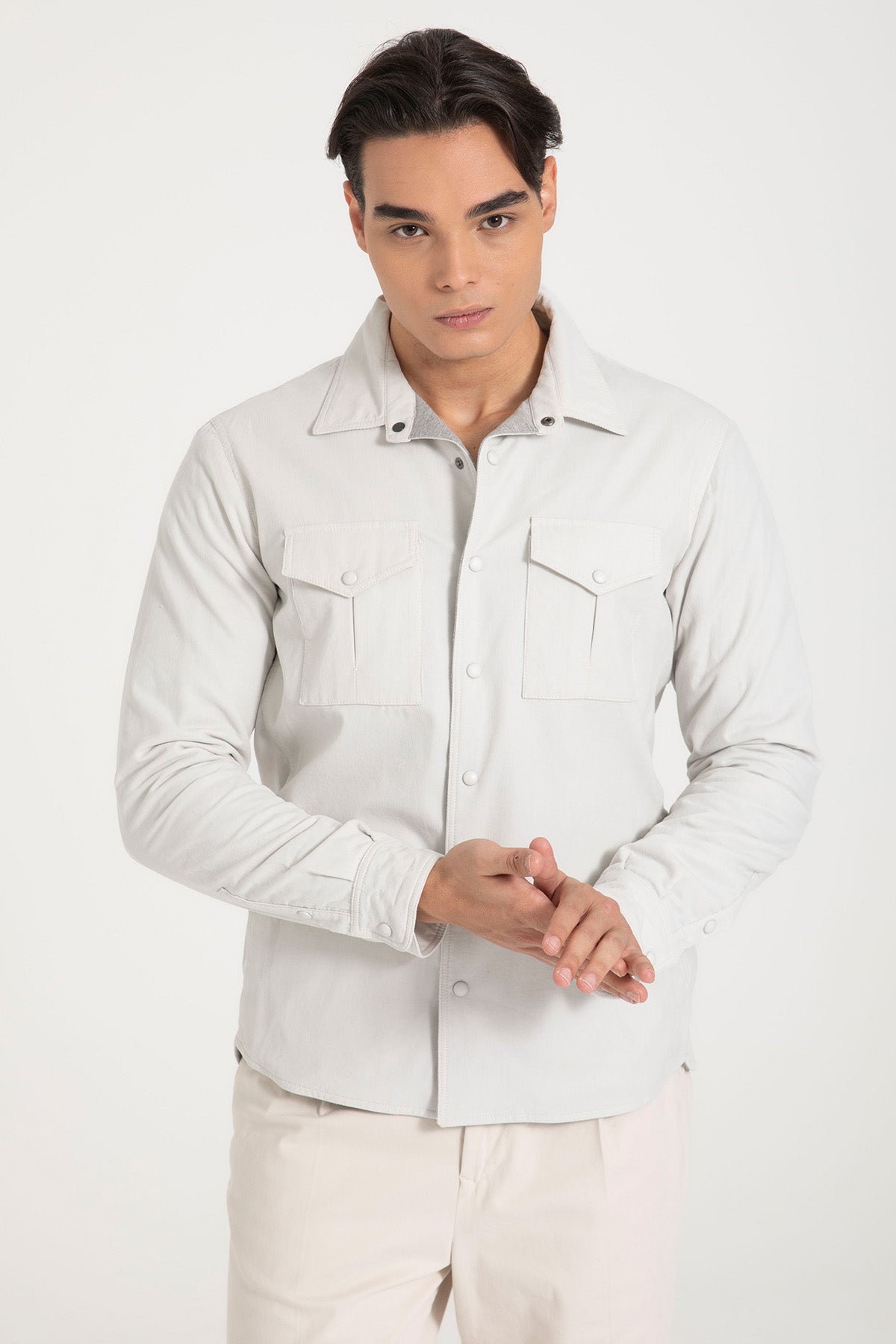 Fradi Spor Cepli Fitilli Kadife Gömlek Ceket