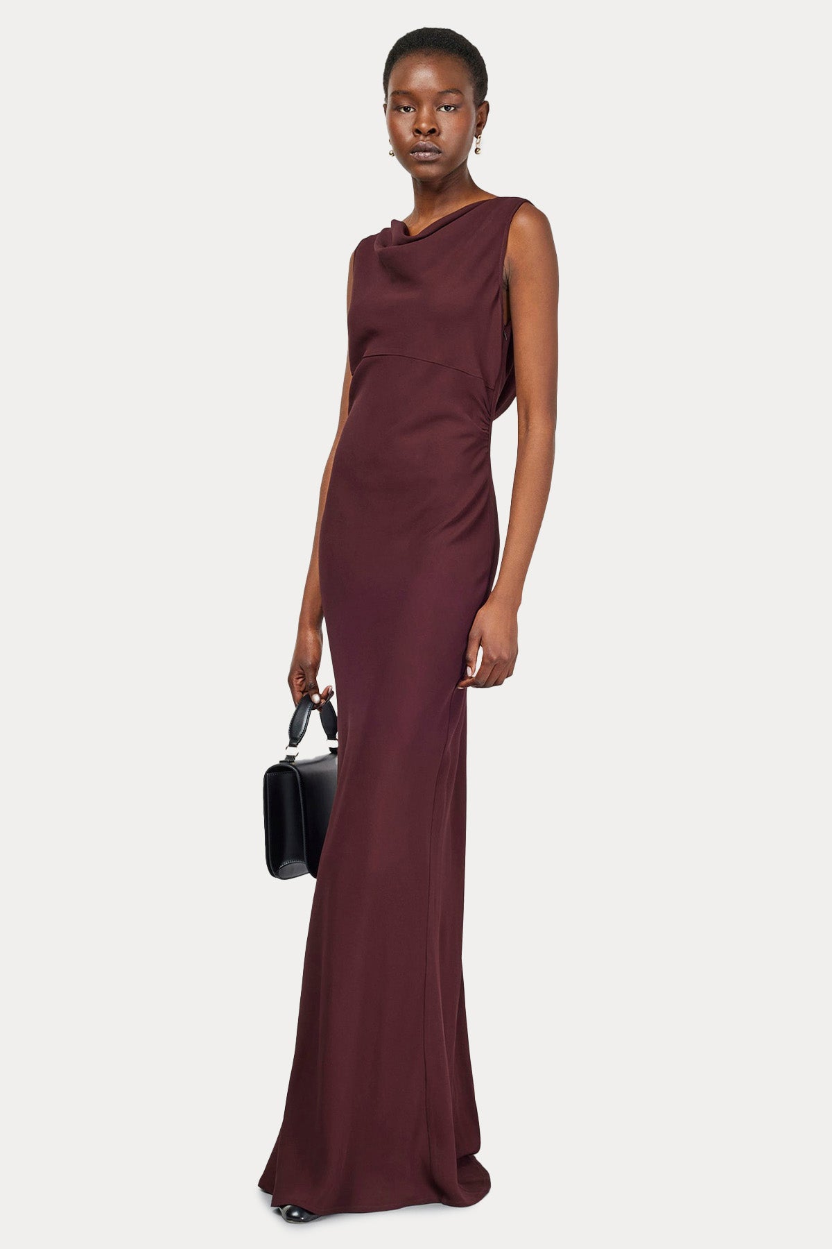 Semicouture Sırt Dekolteli Maxi Abiye Elbise