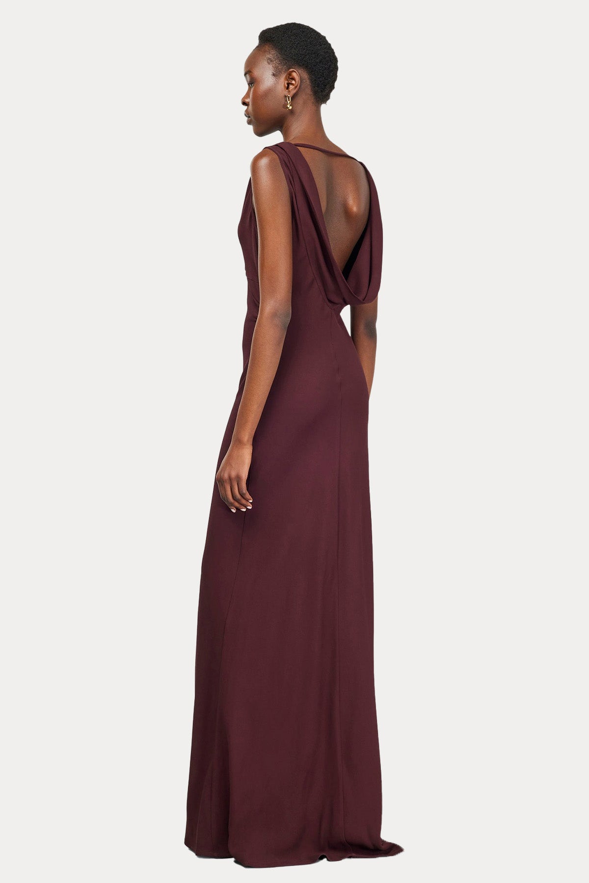 Semicouture Sırt Dekolteli Maxi Abiye Elbise