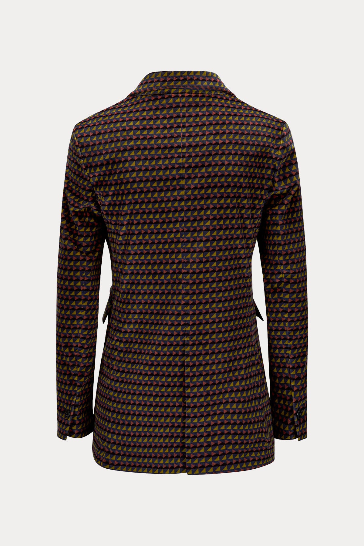 Circolo 1901 Desenli Kadife Blazer Ceket-Ceket-Libas
