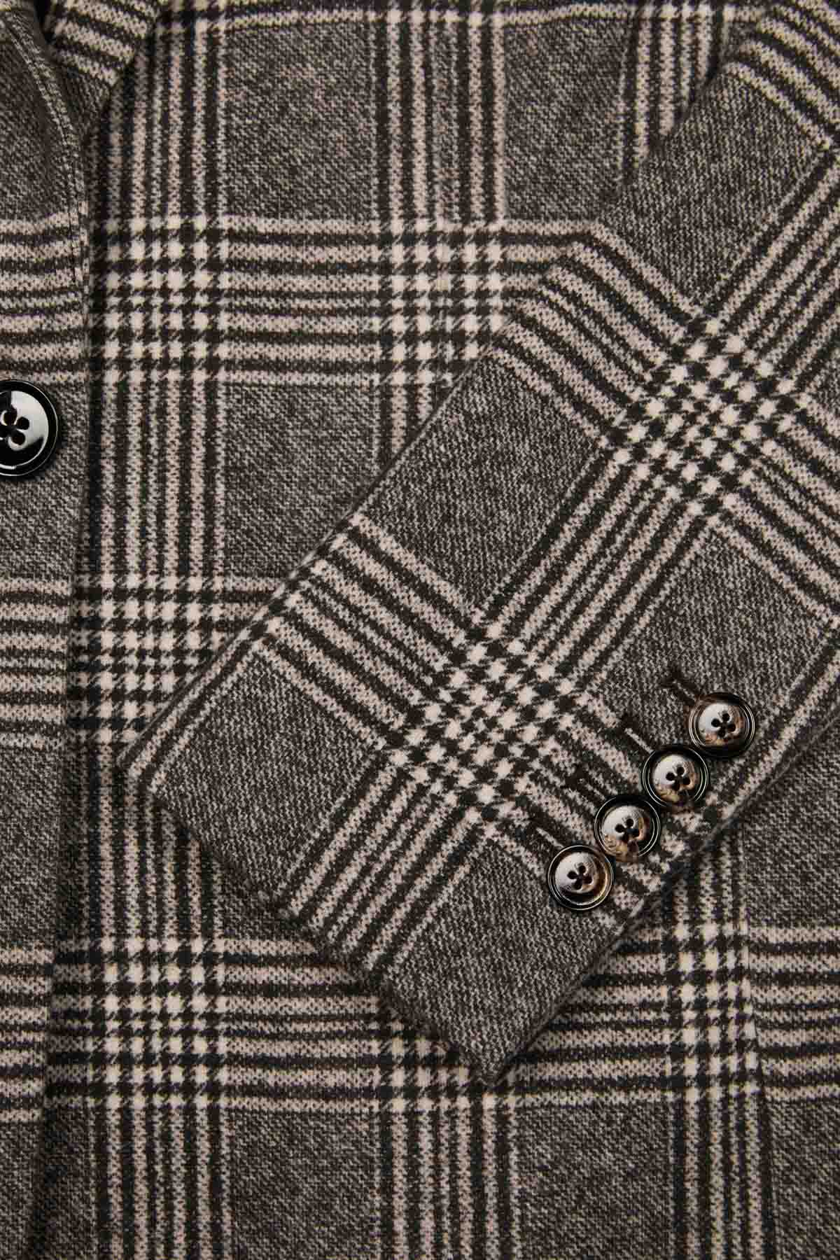 Circolo 1901 Ekose Desenli Blazer Ceket-Ceket-Libas