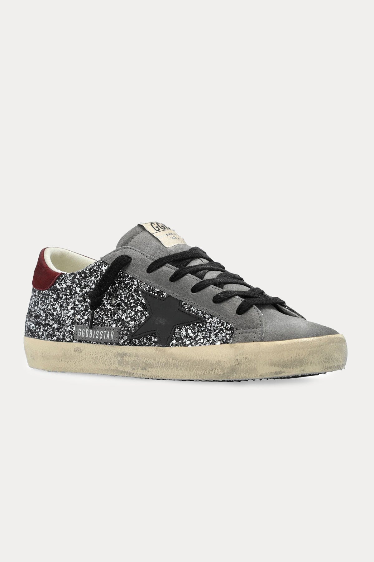Golden Goose Super-Star Payetli Nubuk Deri Sneaker Ayakkabı