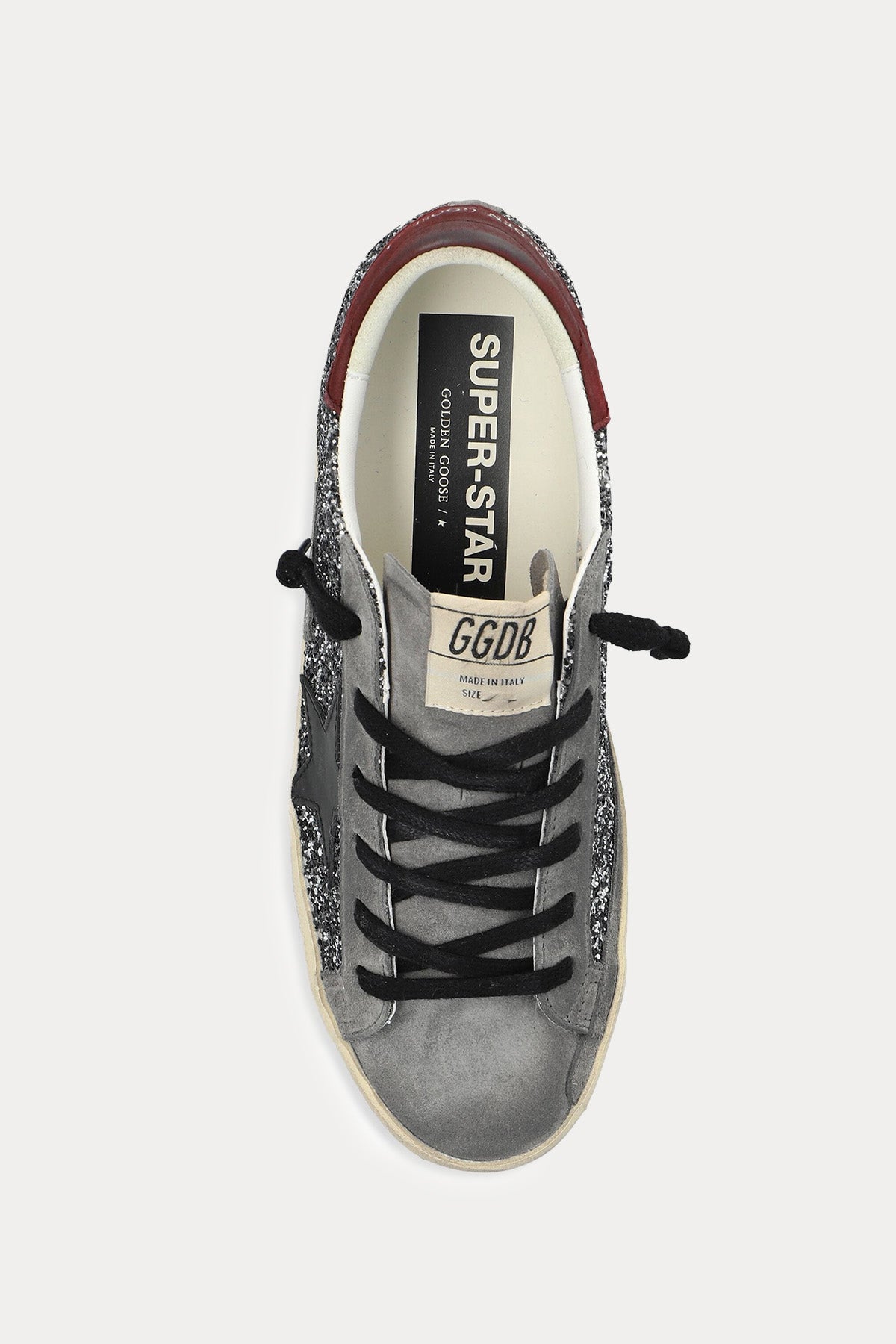 Golden Goose Super-Star Payetli Nubuk Deri Sneaker Ayakkabı