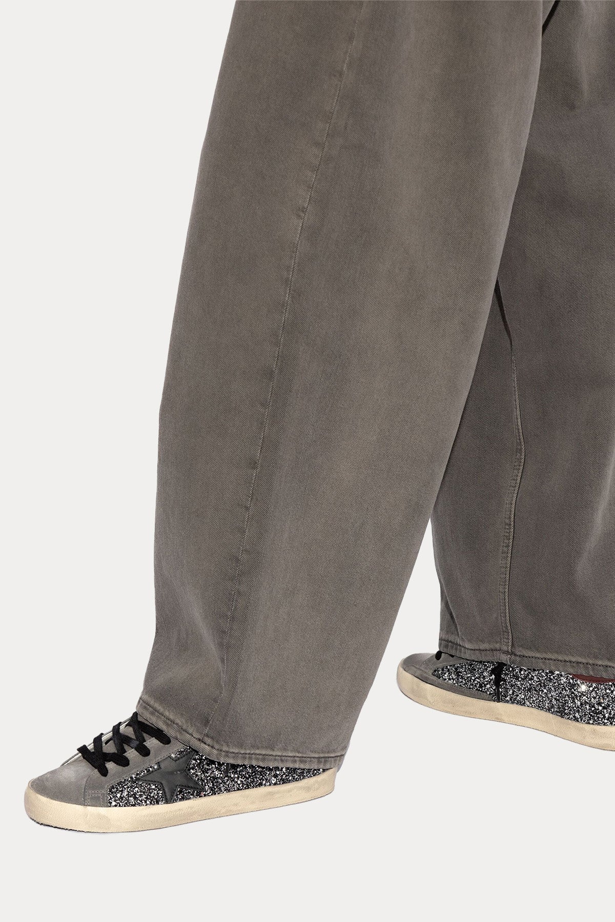 Golden Goose Super-Star Payetli Nubuk Deri Sneaker Ayakkabı