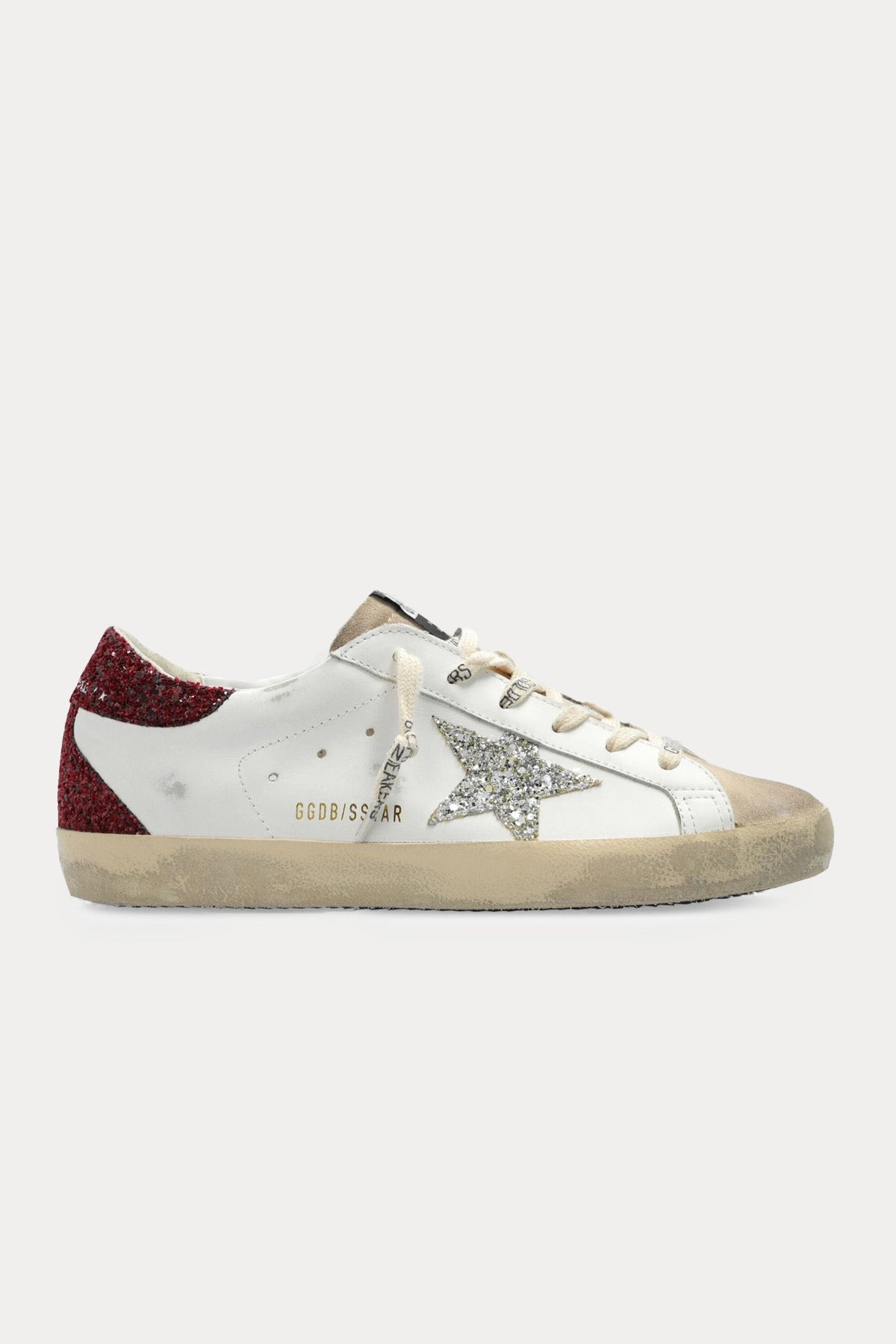 Golden Goose Super-Star Payetli Deri Sneaker Ayakkabı