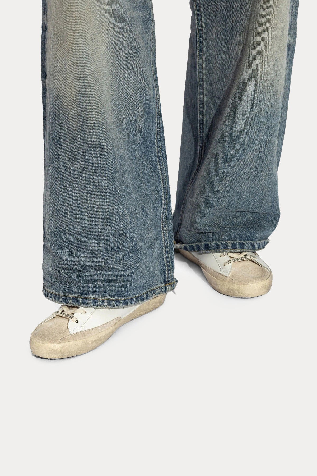 Golden Goose Super-Star Payetli Deri Sneaker Ayakkabı