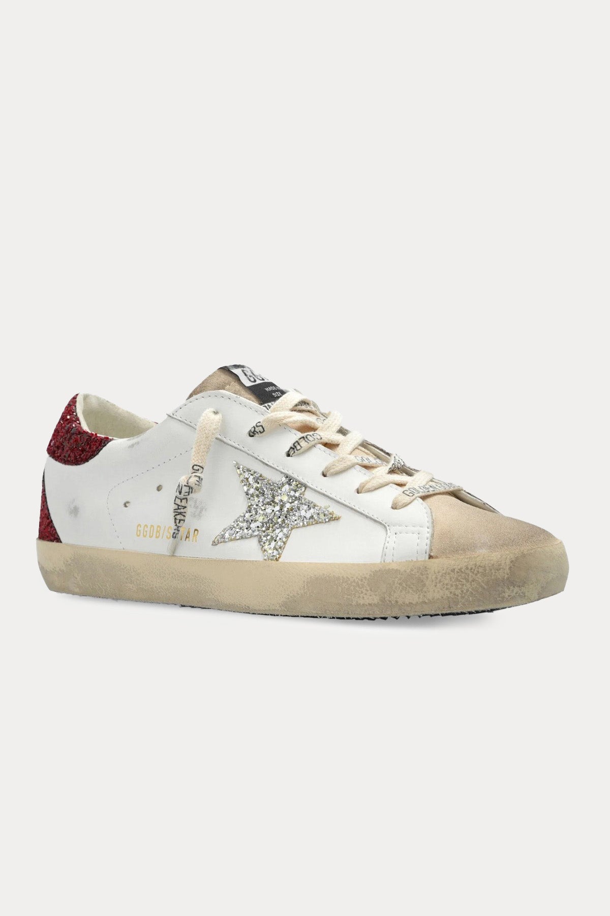 Golden Goose Super-Star Payetli Deri Sneaker Ayakkabı