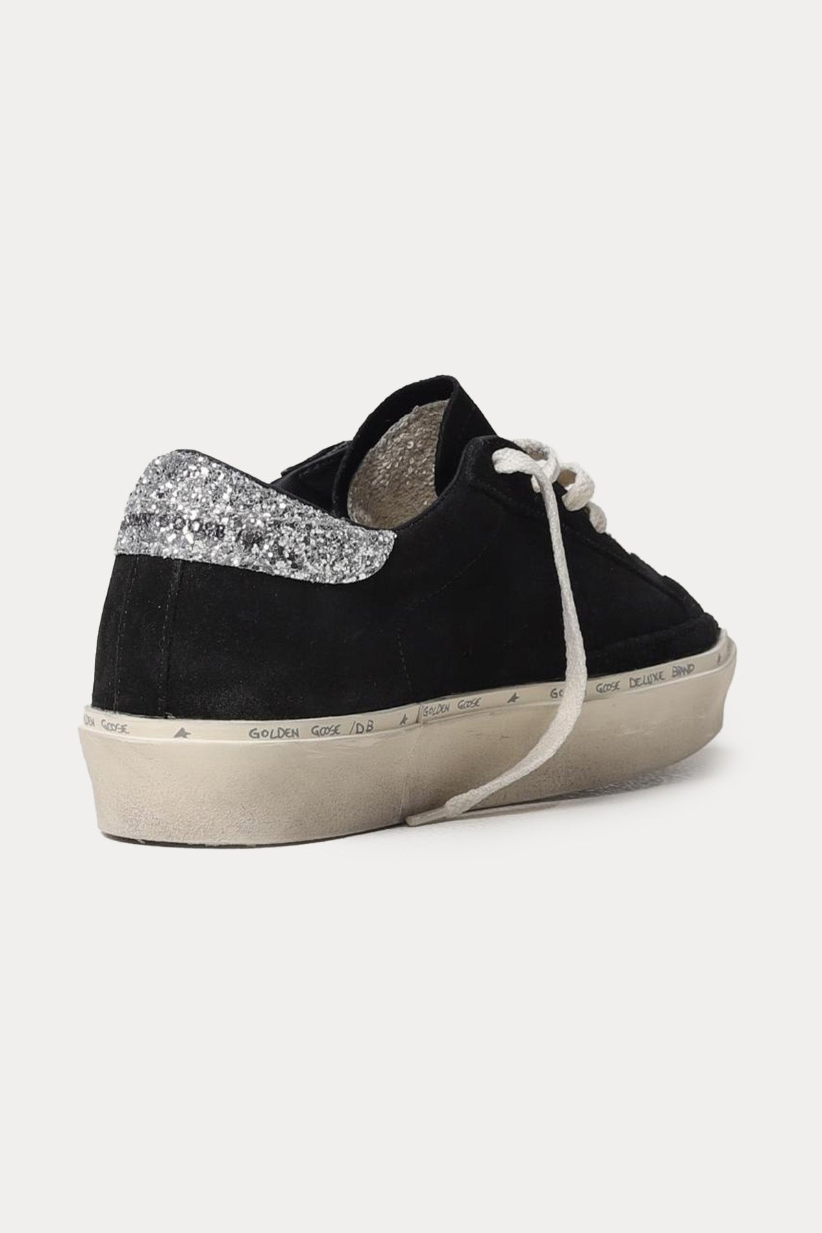 Golden Goose Hi-Star Payetli Süet Sneaker Ayakkabı-Ayakkabı-Libas