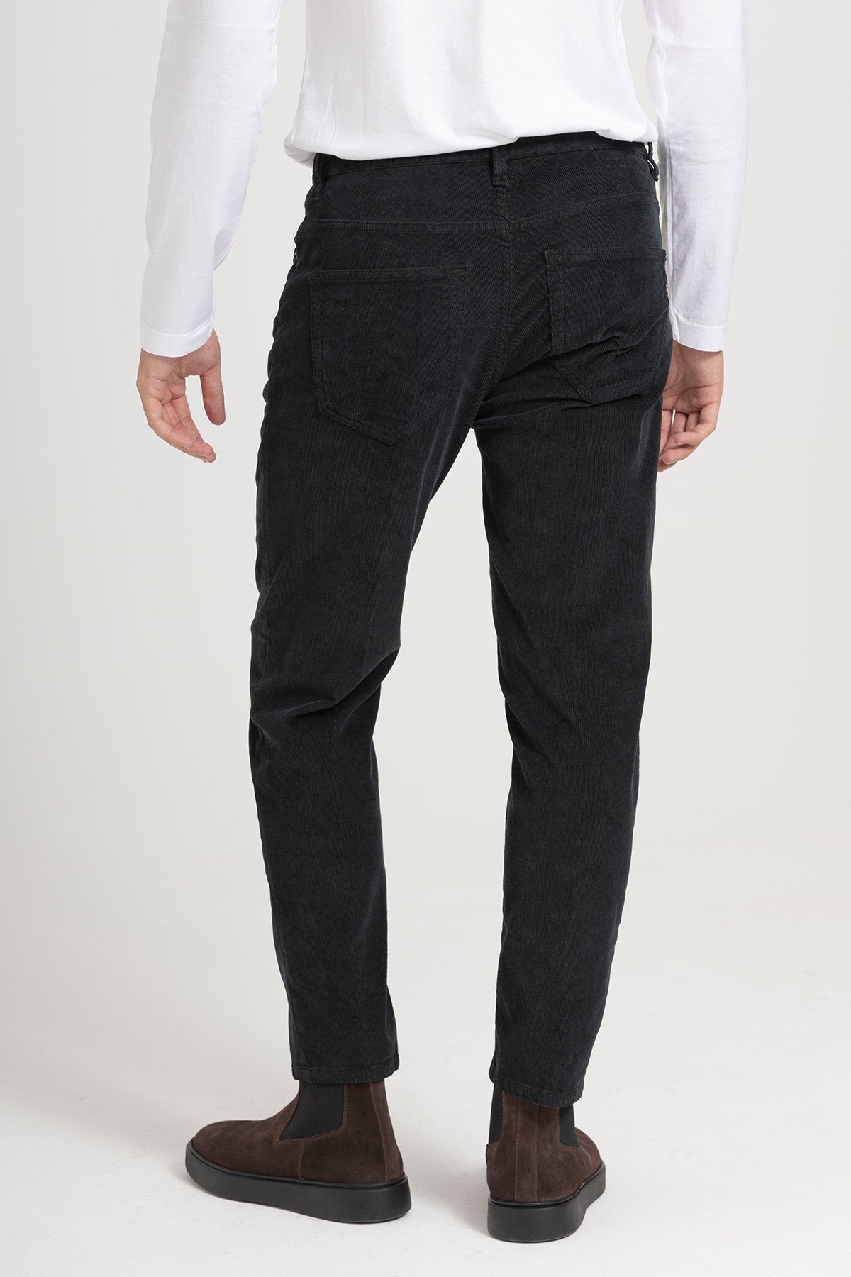 Dondup Brighton Carrot Fit Fitilli Kadife Pantolon-Pantolon-Libas