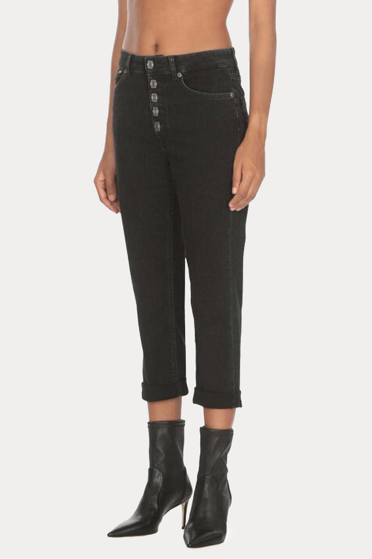 Dondup Yüksek Bel Yıkamalı Jeans-Jeans-Libas