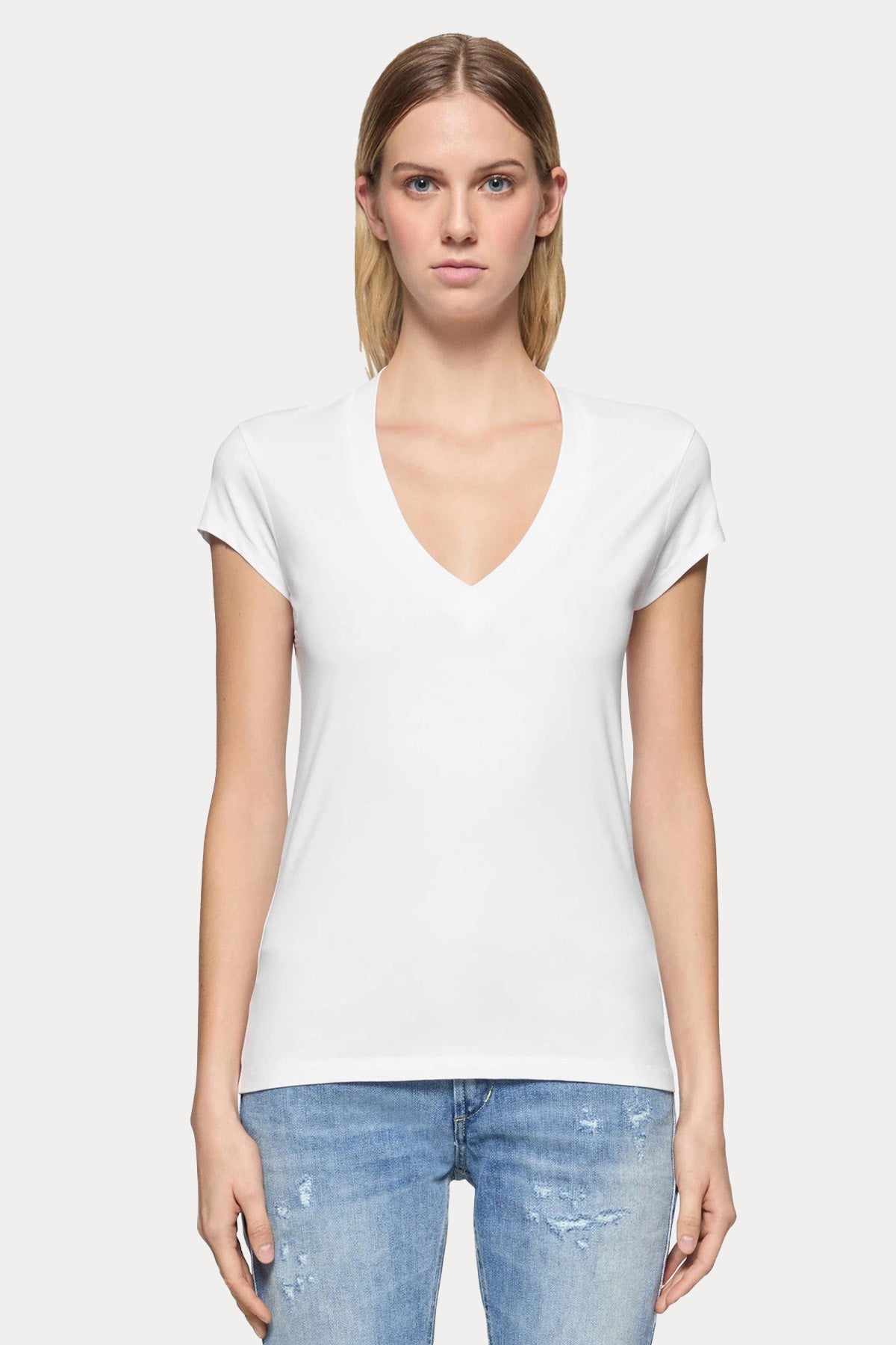 Dondup V Yaka T-shirt-T-shirt-Libas