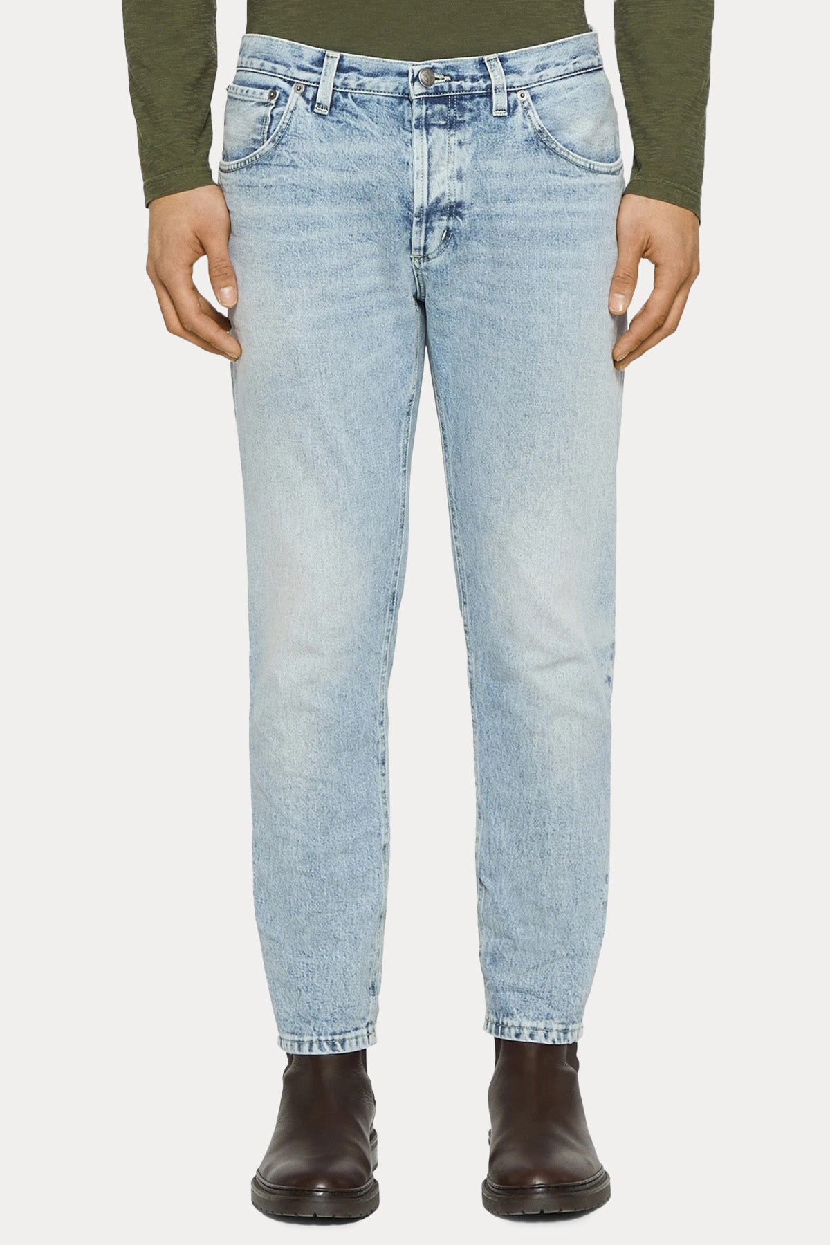 Dondup Brighton Carrot Fit Yıkamalı Jeans-Jeans-Libas