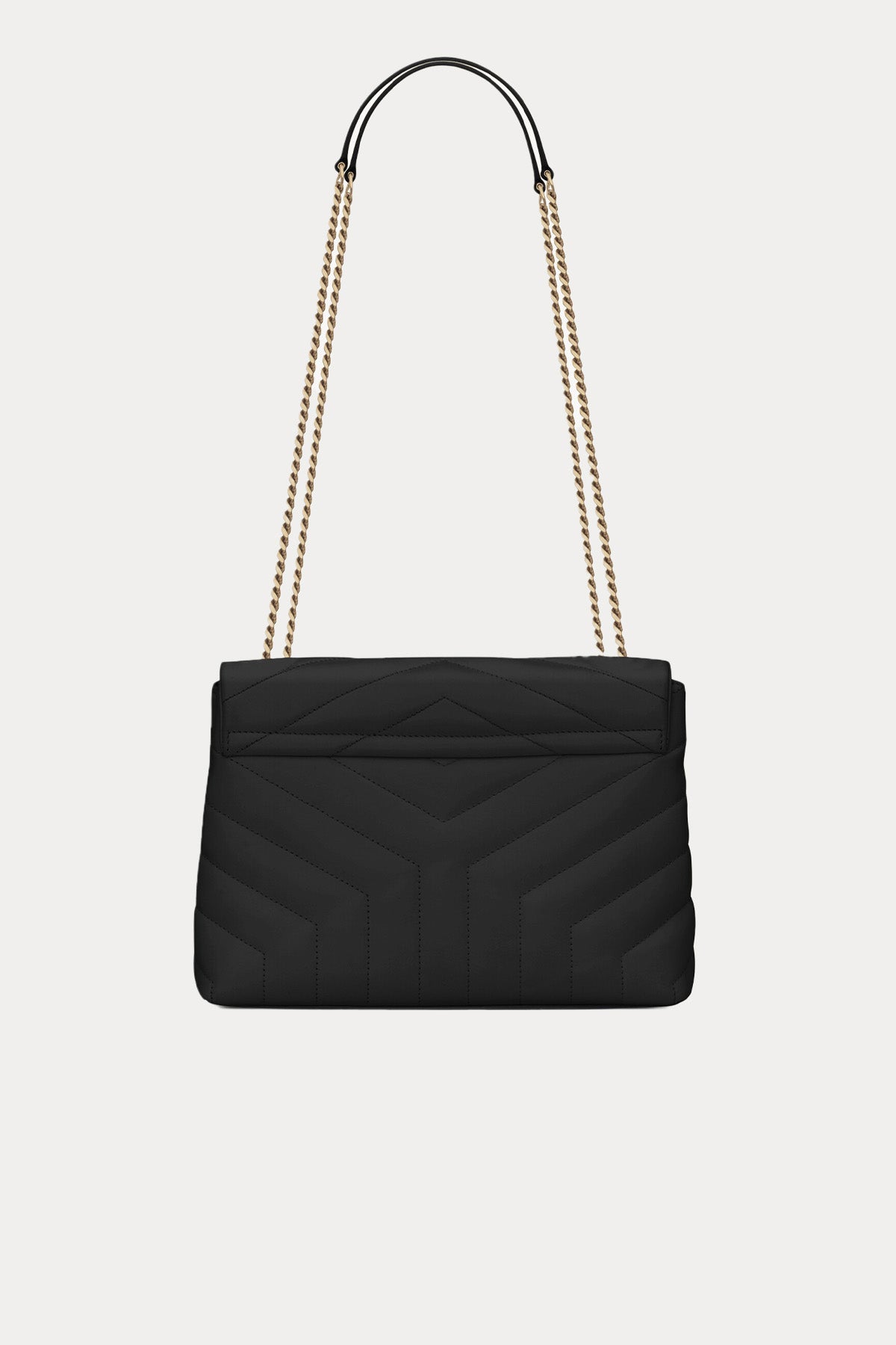 Saint Laurent Logolu Medium Deri Omuz Çantası