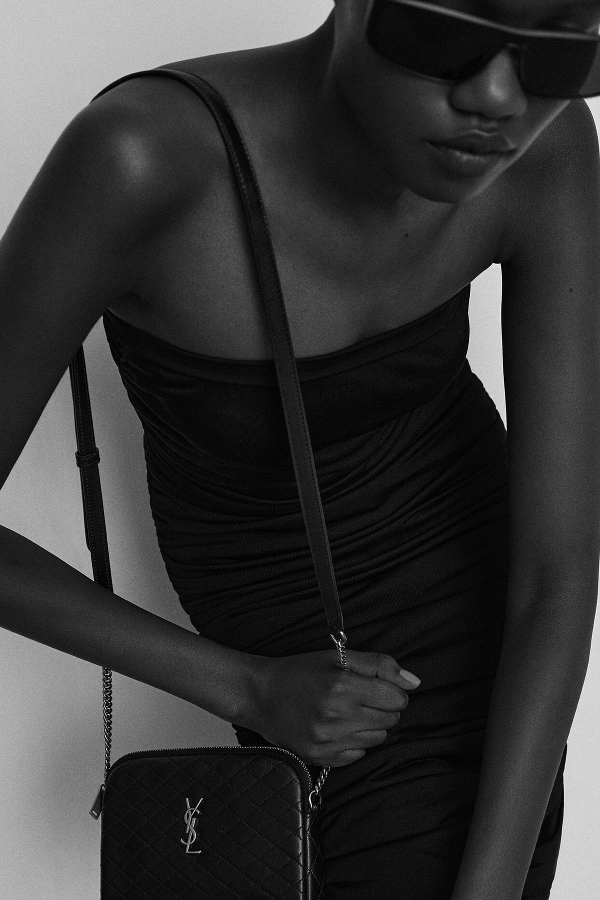 Saint Laurent Logolu Small Deri Omuz Çantası