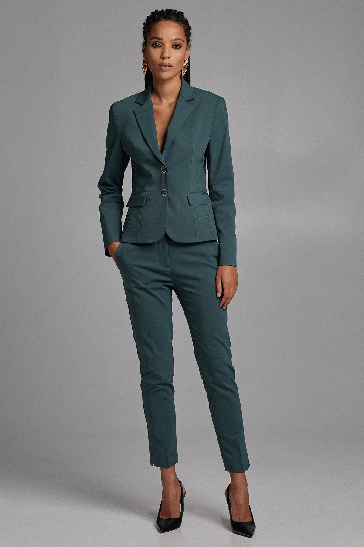 Bsb Yüksek Bel Yandan Cepli Pantolon