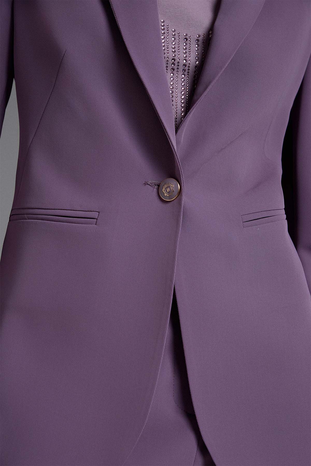 Bsb Tek Düğmeli Blazer Ceket-Ceket-Libas