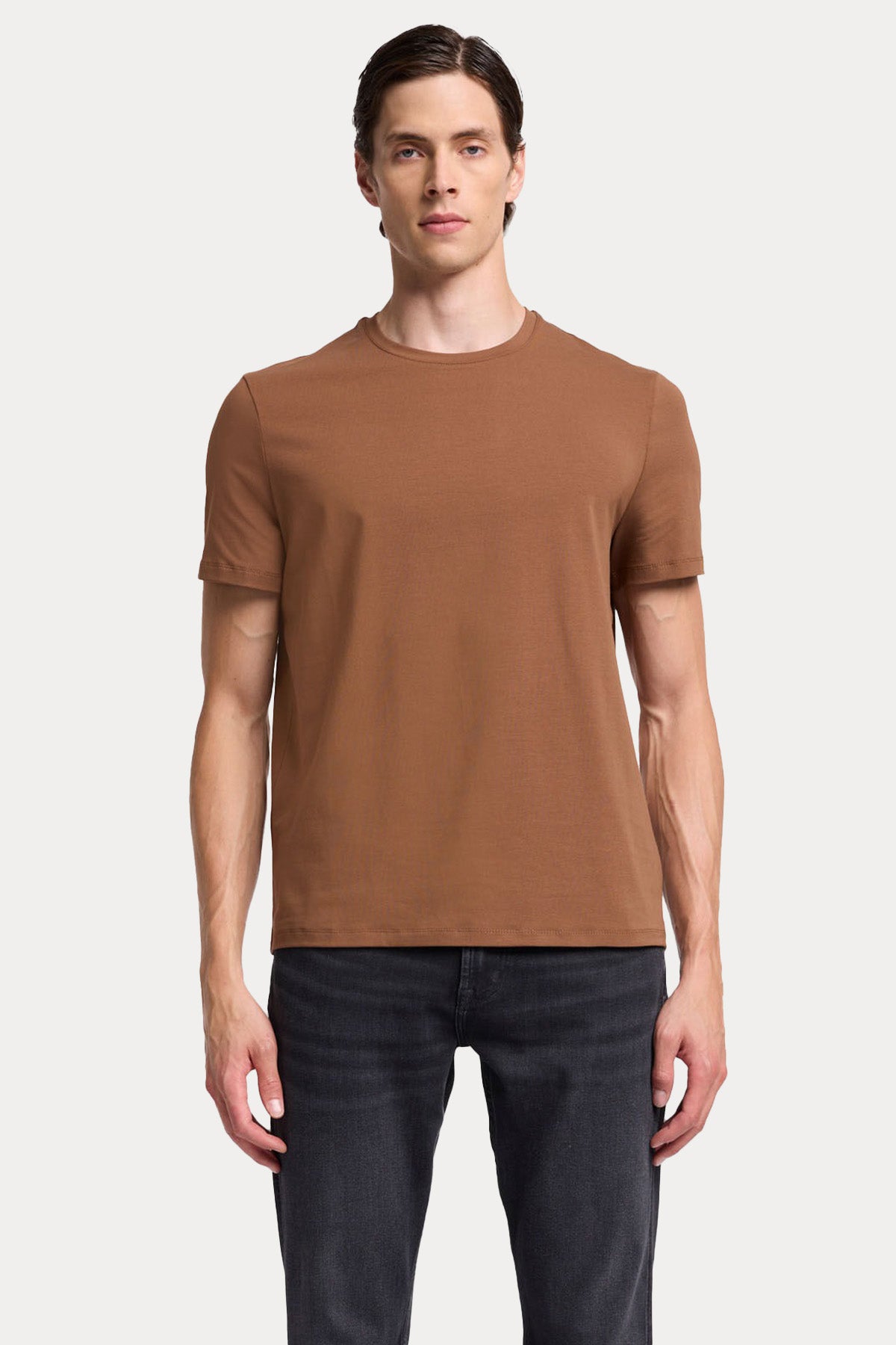 7 For All Mankind Yuvarlak Yaka Luxe Performance Streç T-shirt