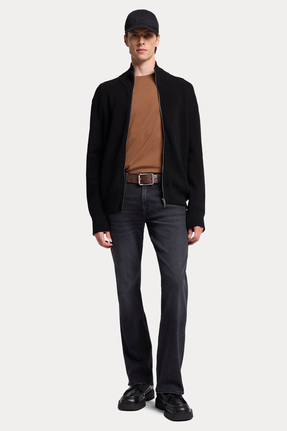 7 For All Mankind Yuvarlak Yaka Luxe Performance Streç T-shirt