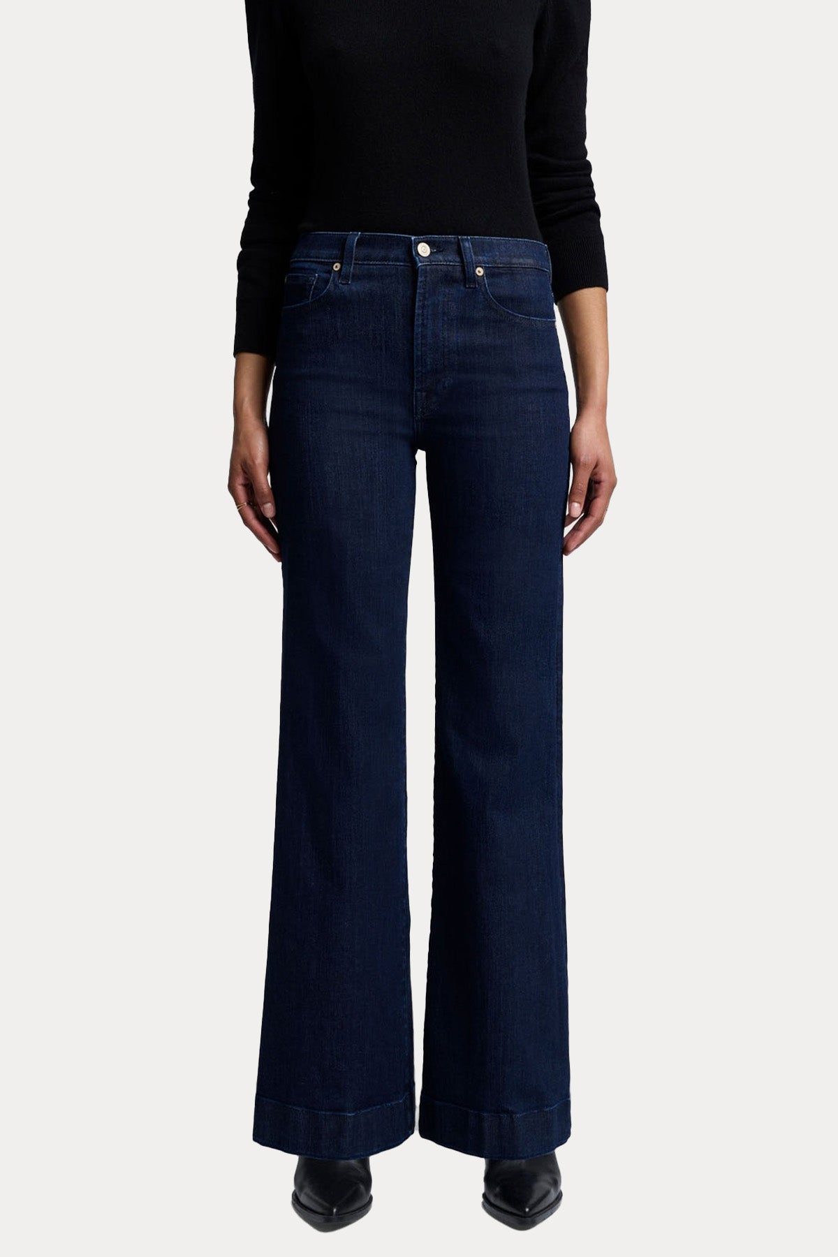 7 For All Mankind Yüksek Bel Modern Dojo Jeans-Jeans-Libas